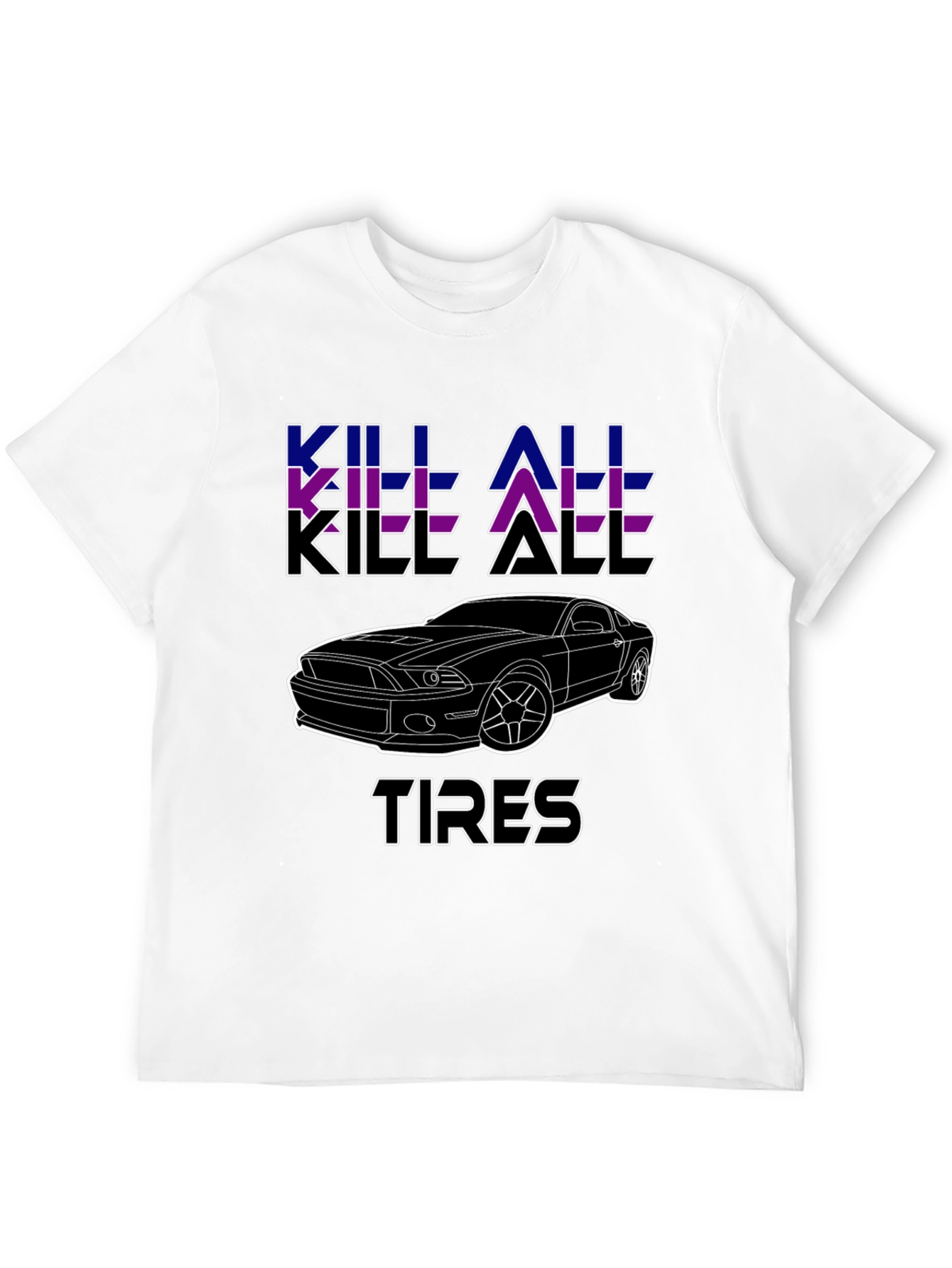 Kill All Tires Black Graphic Tee