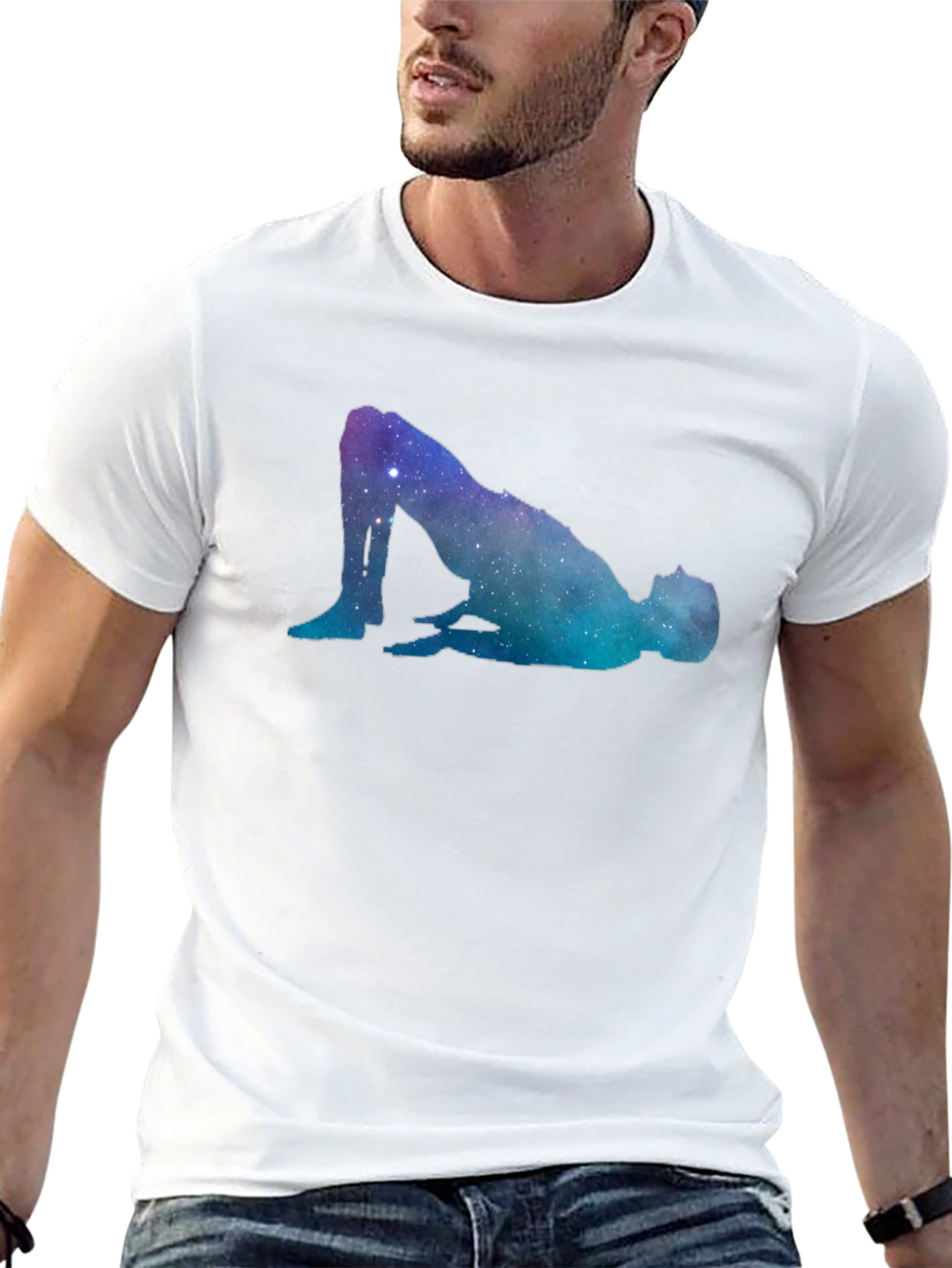 Galaxy Pose Graphic T-Shirt