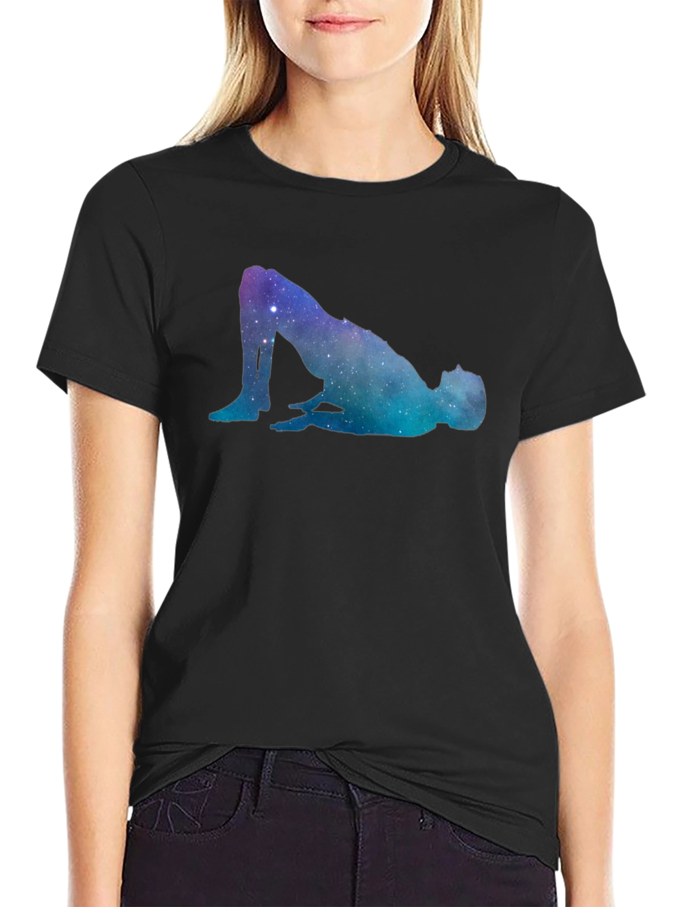 Galaxy Pose Graphic T-Shirt