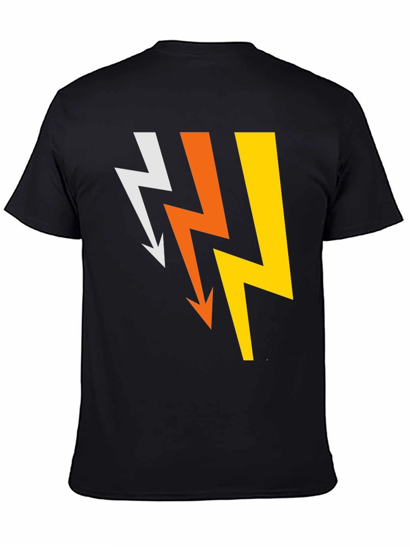Lightning Bolt Graphic Tee - Mens Black T-Shirt