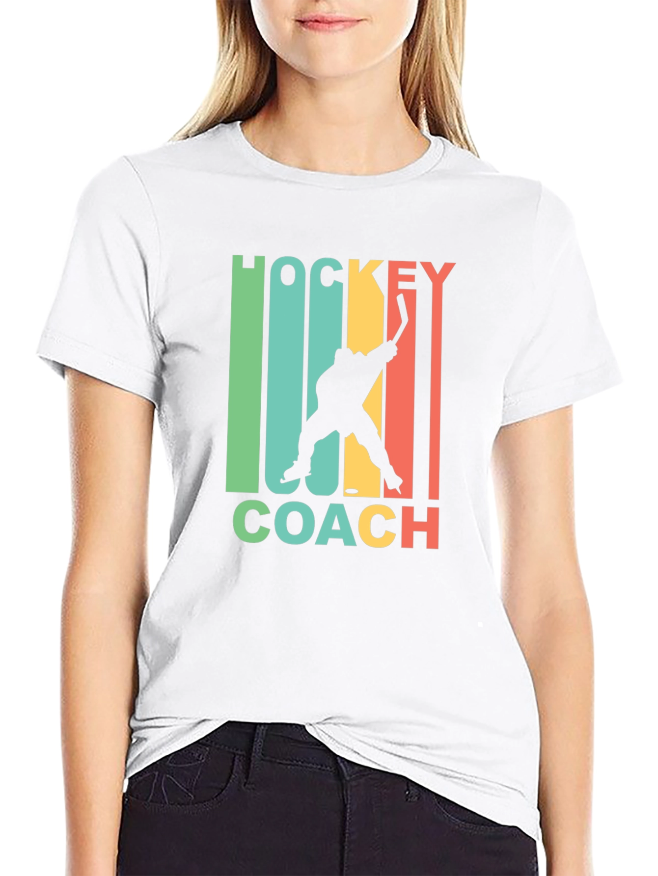 Hockey Coach Graphic Tee - Retro Style
