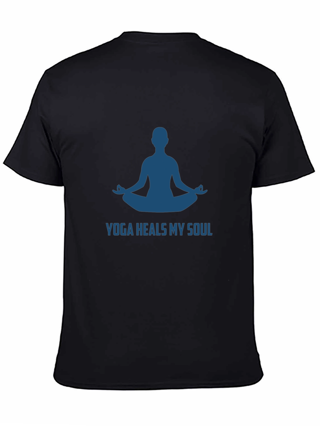 Yoga Heals My Soul Black T-Shirt