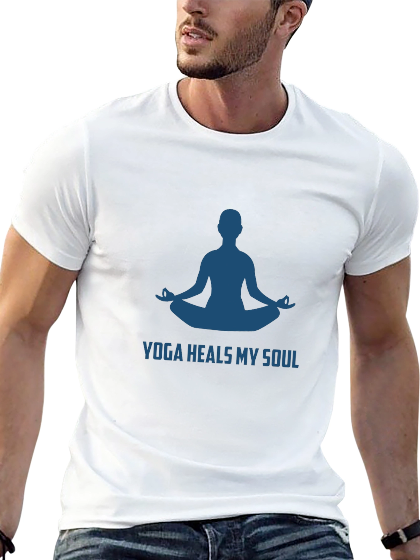 Yoga Heals My Soul Black T-Shirt