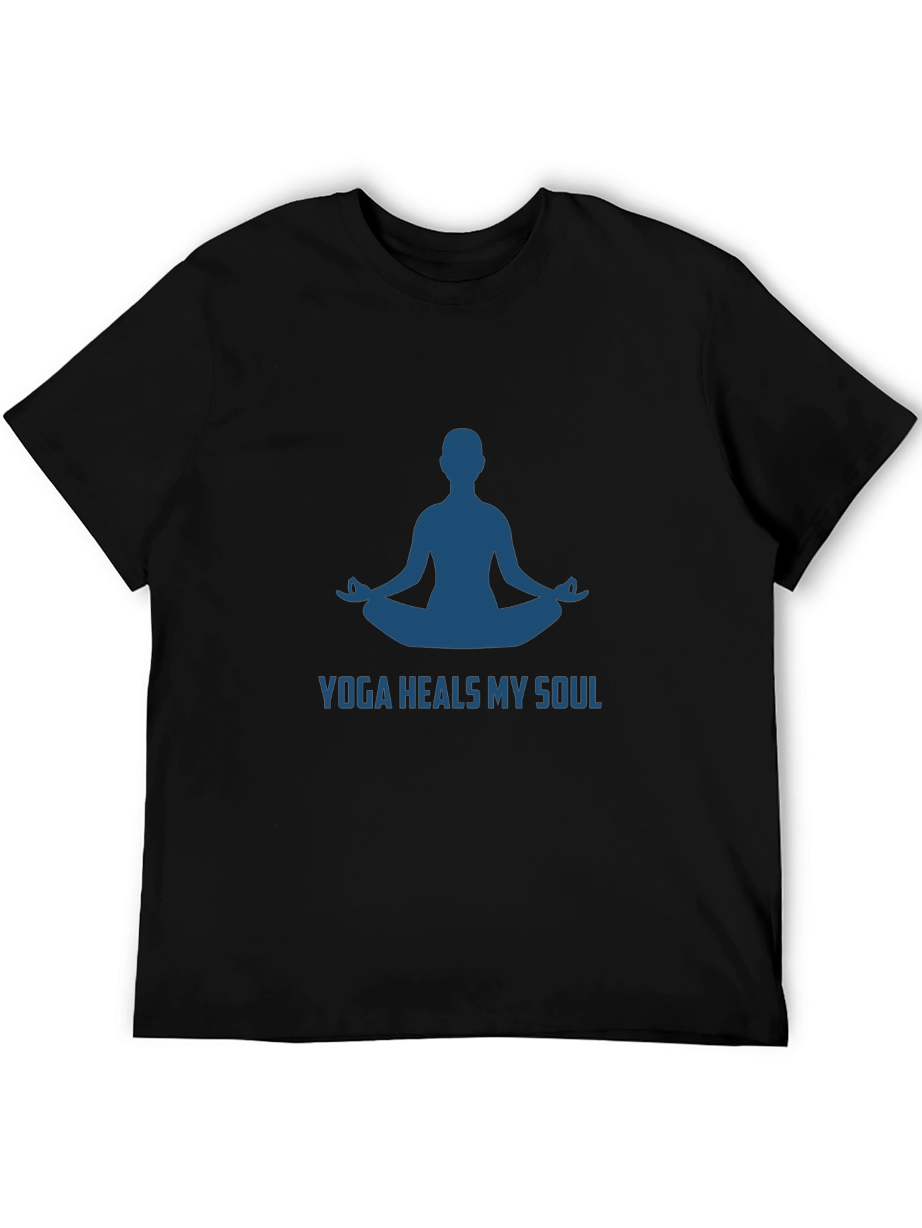 Yoga Heals My Soul Black T-Shirt