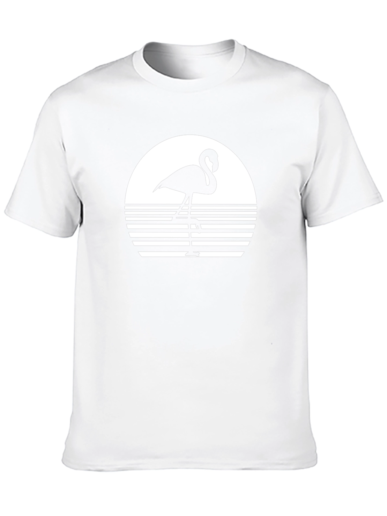 Black Flamingo Silhouette T-Shirt