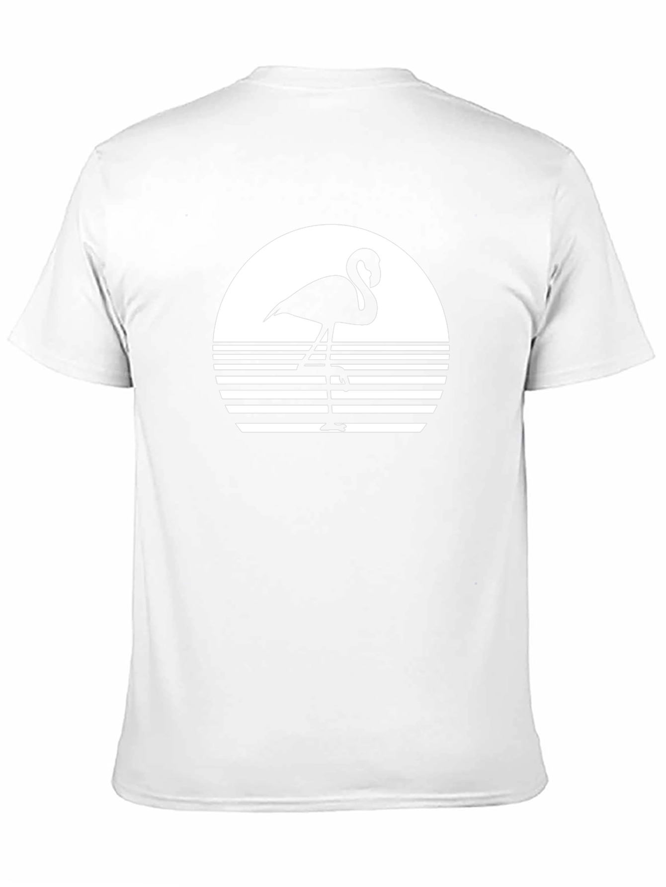 Black Flamingo Silhouette T-Shirt
