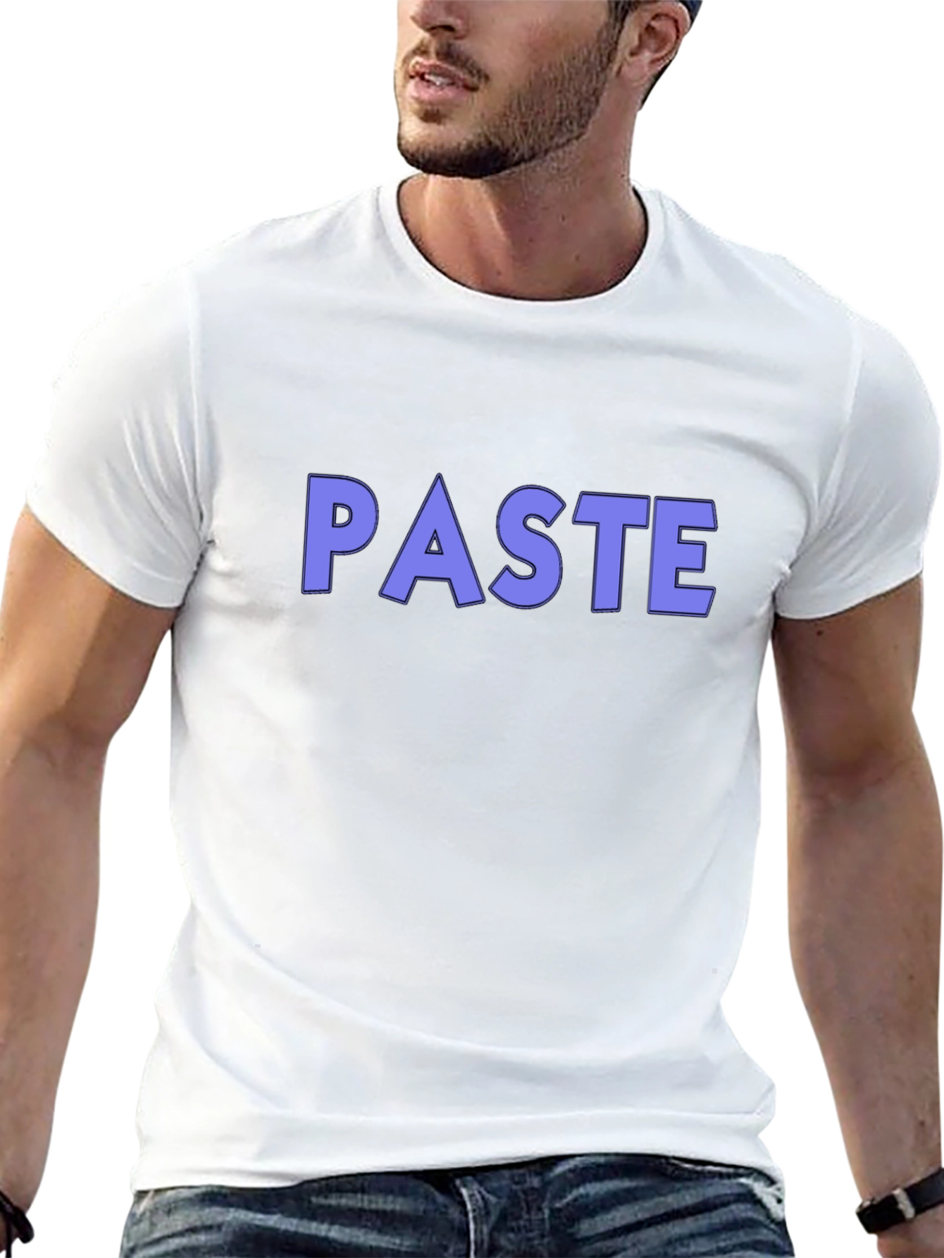 Paste Graphic T-Shirt - Trendy Casual Wear
