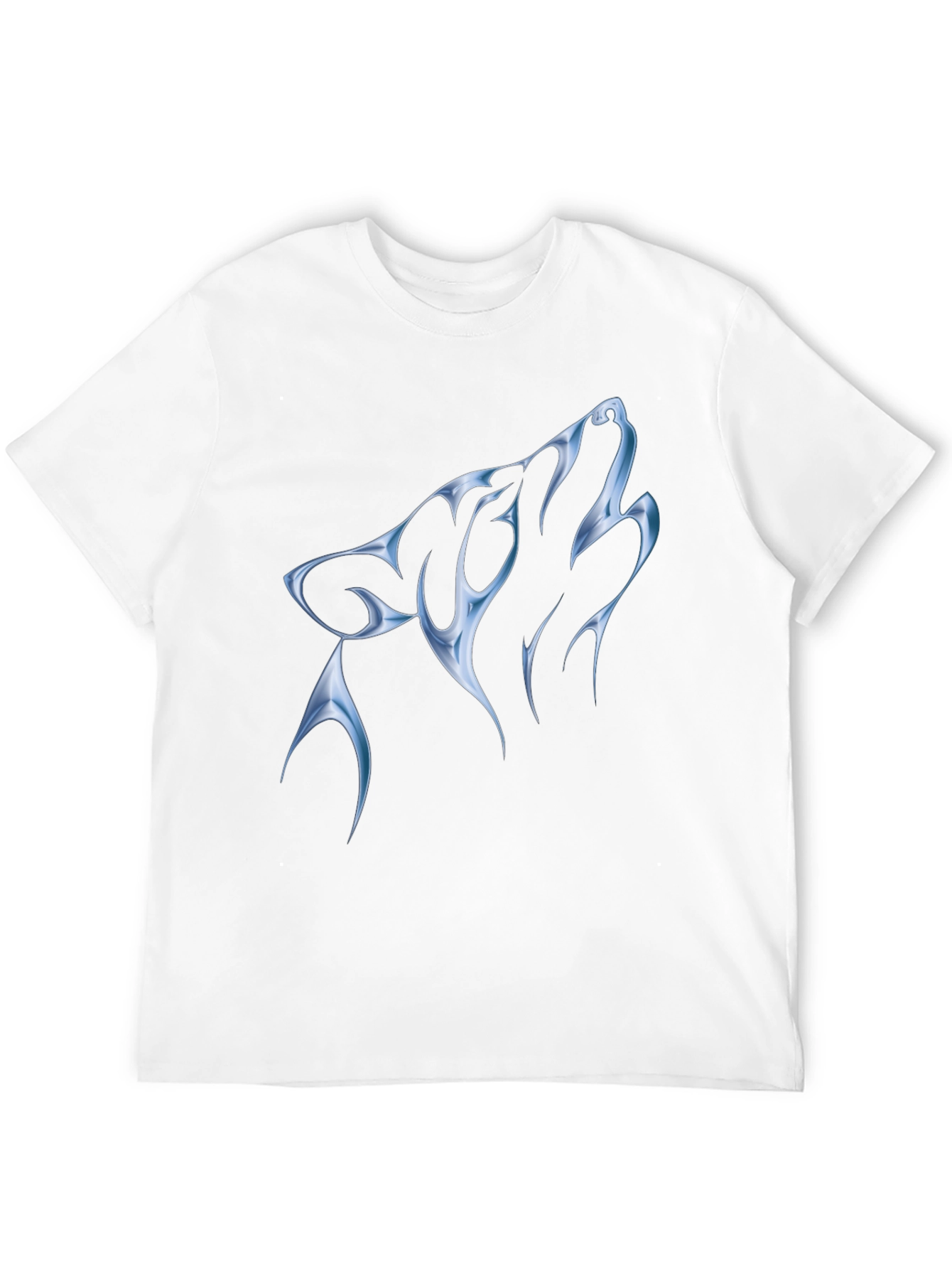 Wolf Graphic Print Black T-Shirt