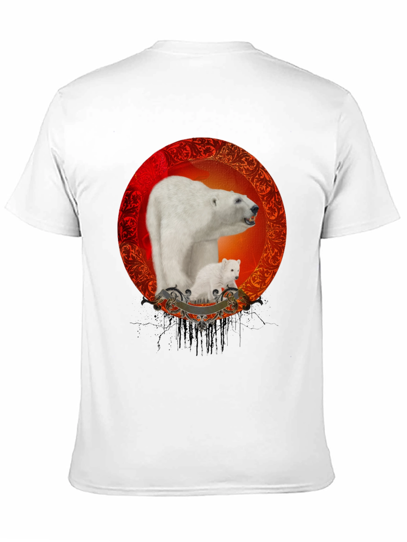 Polar Bear Graphic Tee - Classic Black