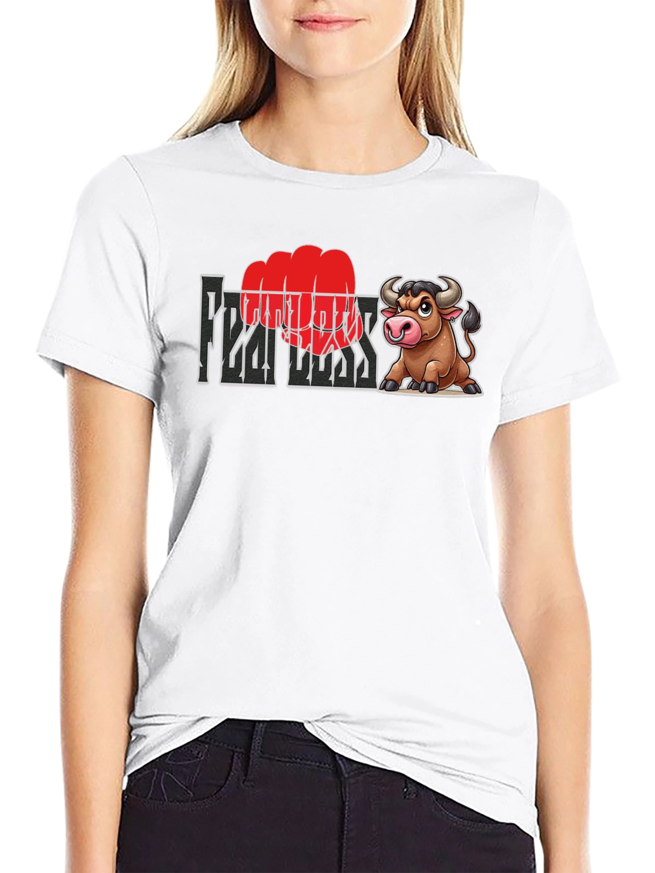 Fearless Bull Graphic Tee - Bold & Unique Design