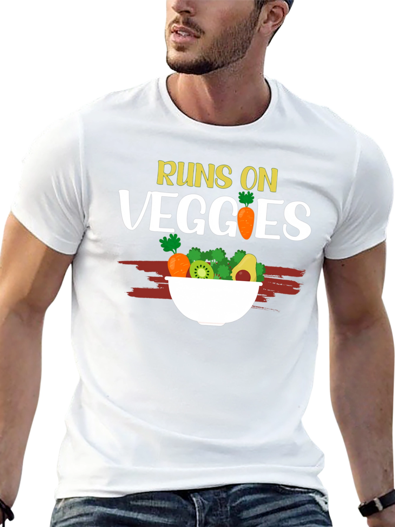 Runs On Veggies T-Shirt - Vegan Friendly