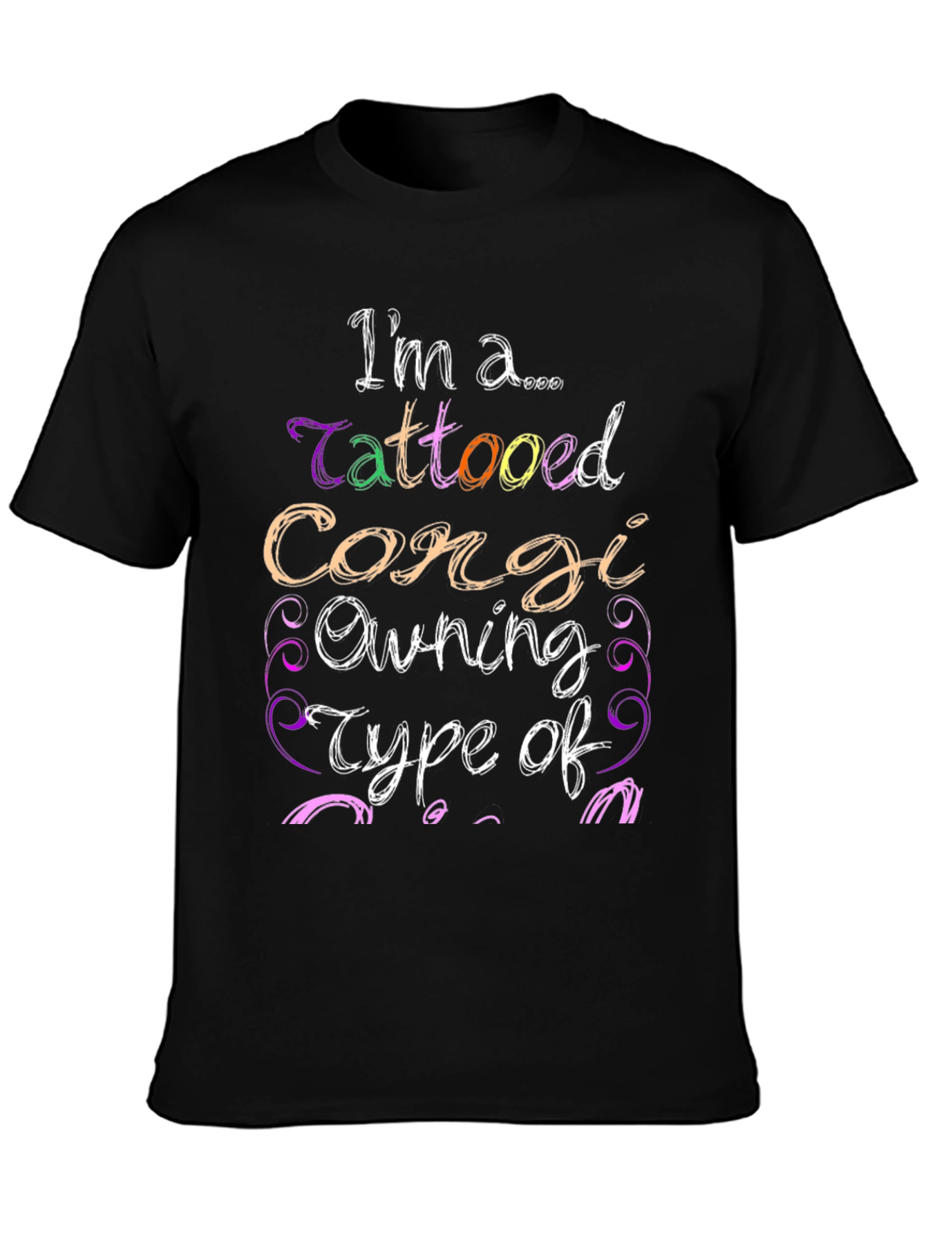 Tattooed Corgi Owner Graphic Tee