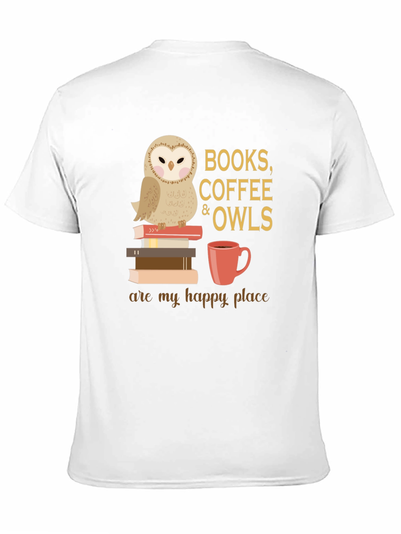 Books Coffee Owls T-Shirt
