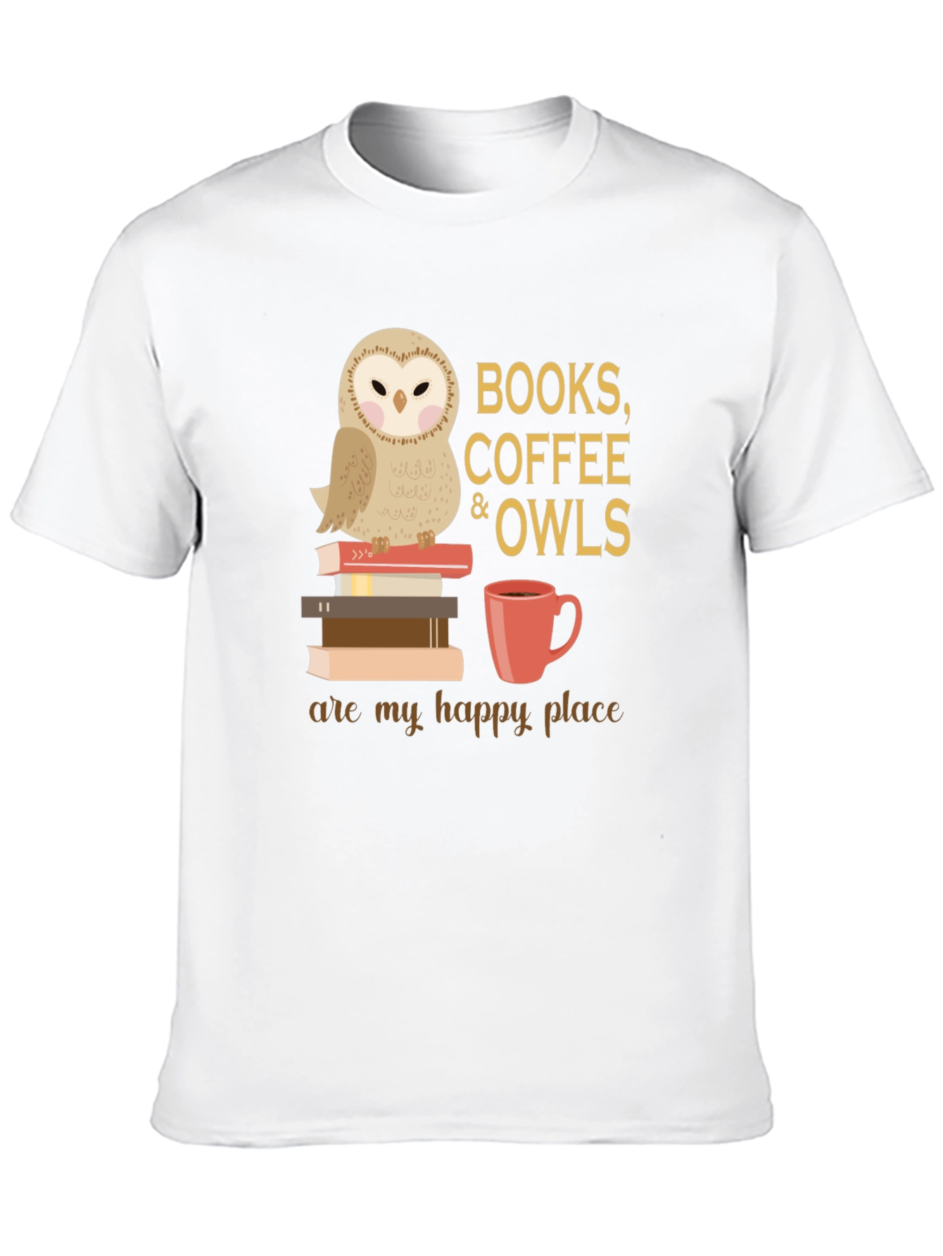 Books Coffee Owls T-Shirt