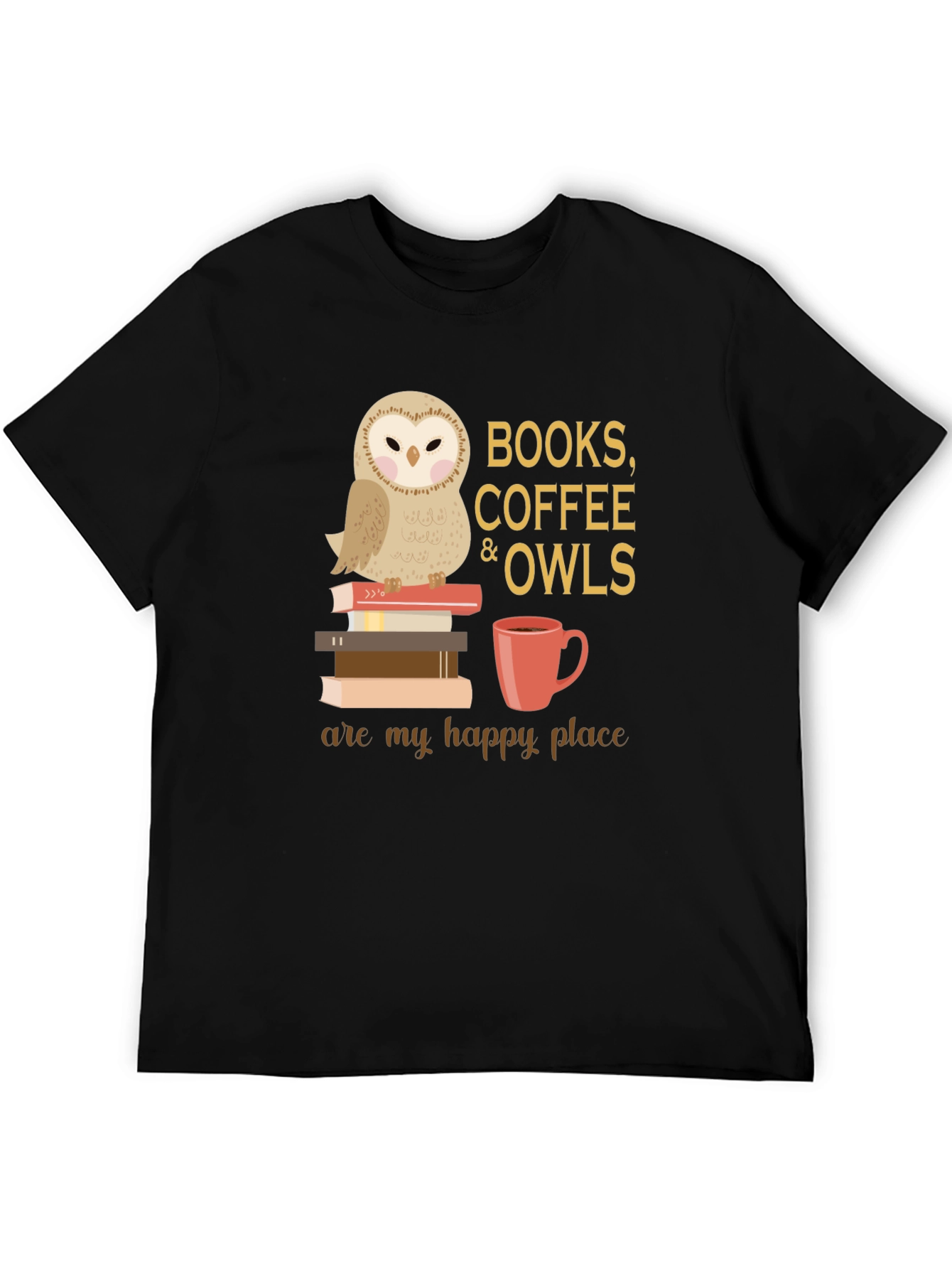Books Coffee Owls T-Shirt