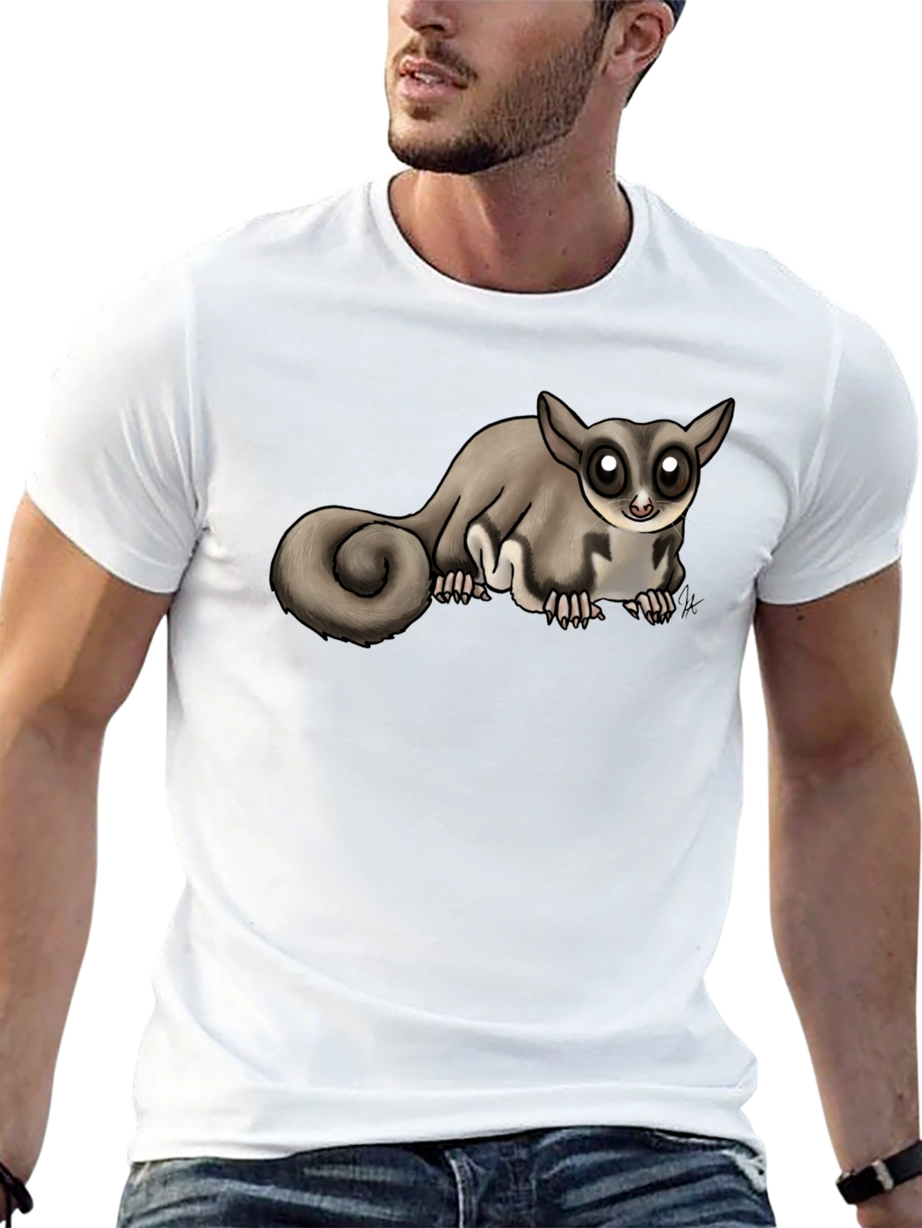 Sugar Glider Graphic Tee - Unique Animal Design