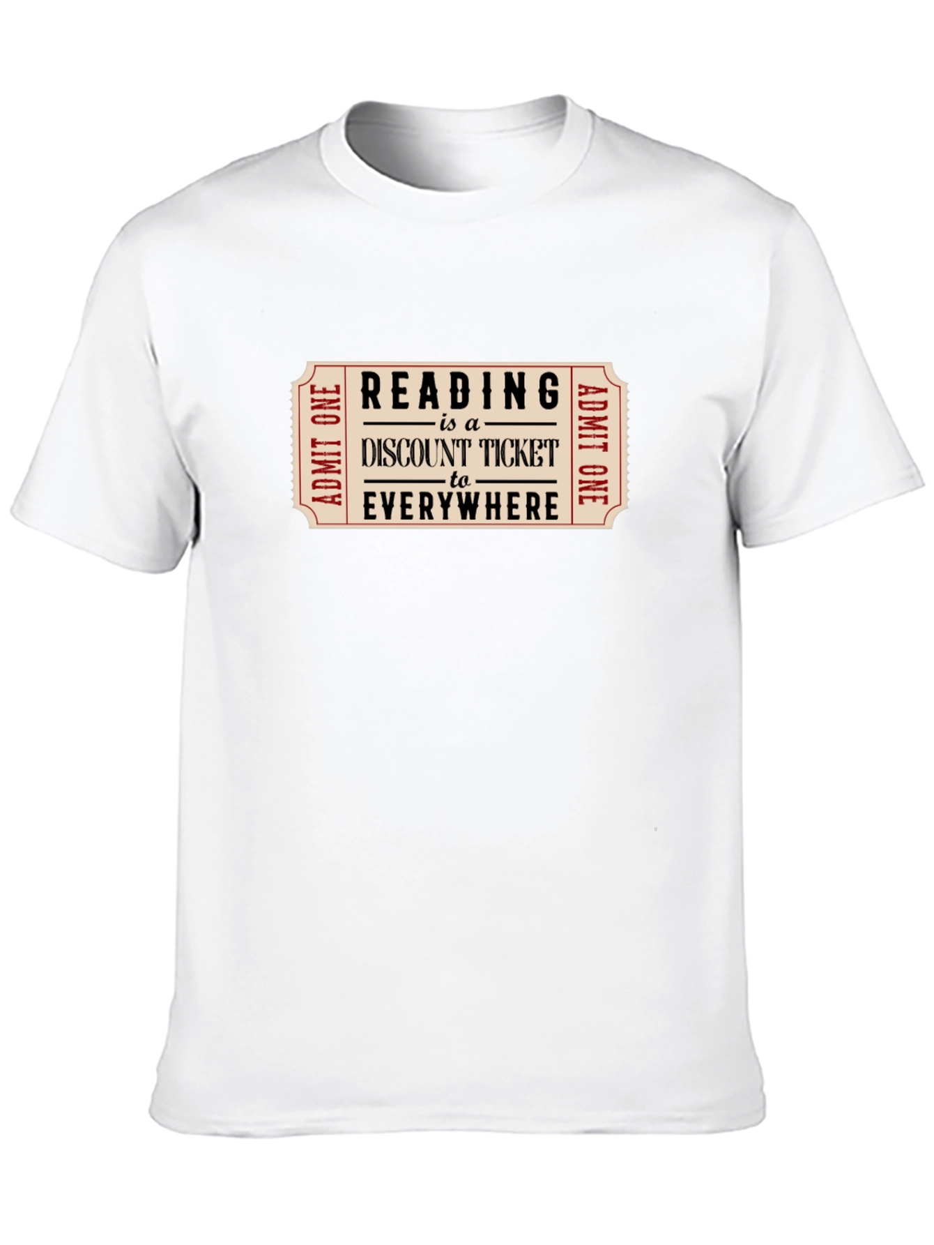 Reading Discount Ticket Tee - Book Lover Gift