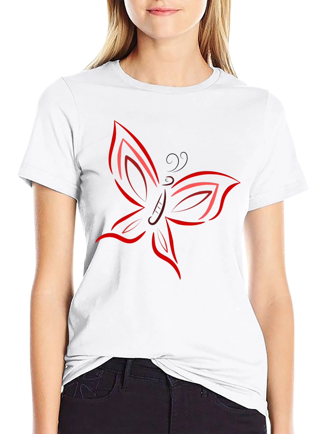 Butterfly Graphic Tee - Black