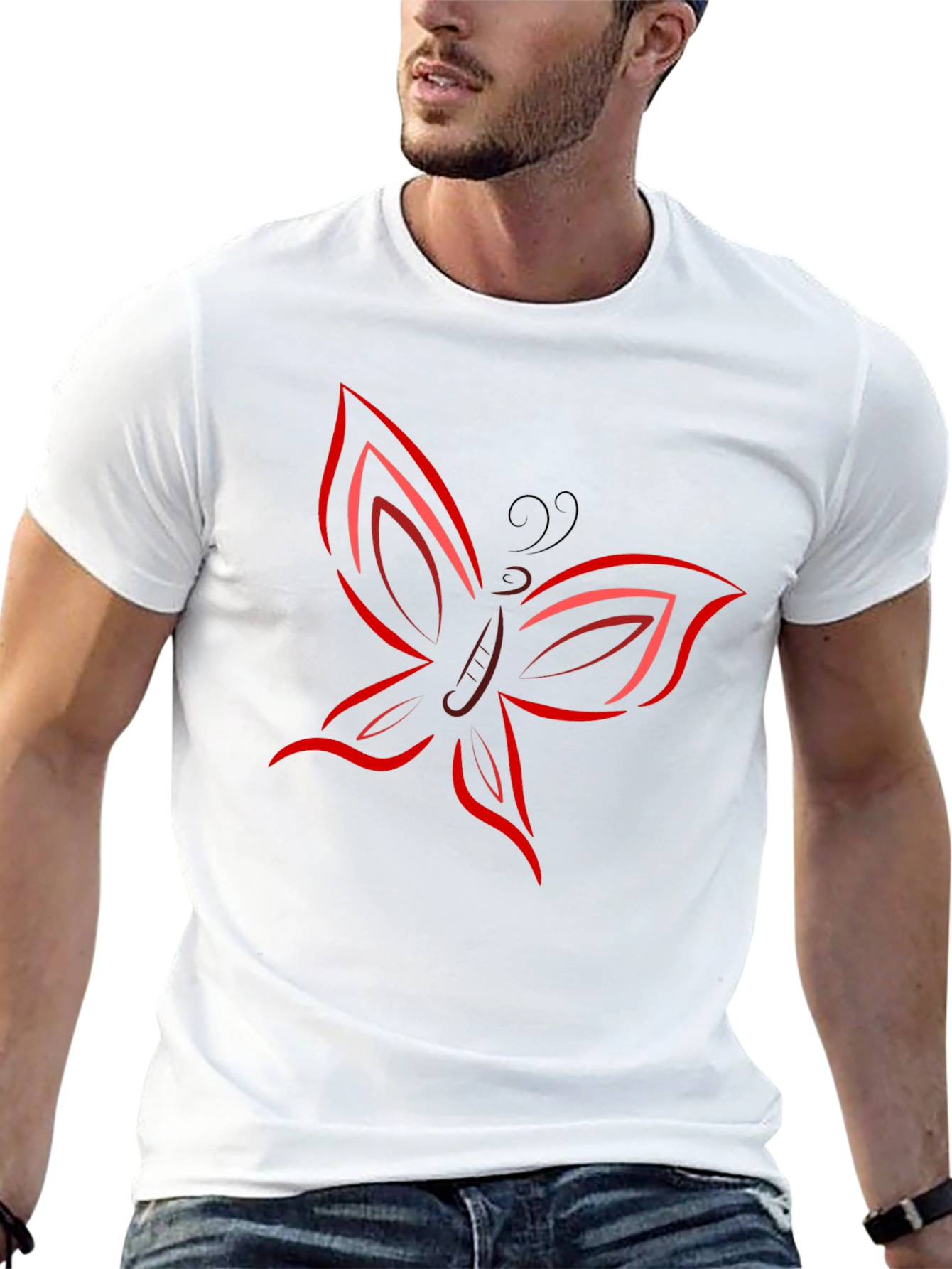 Butterfly Graphic Tee - Black