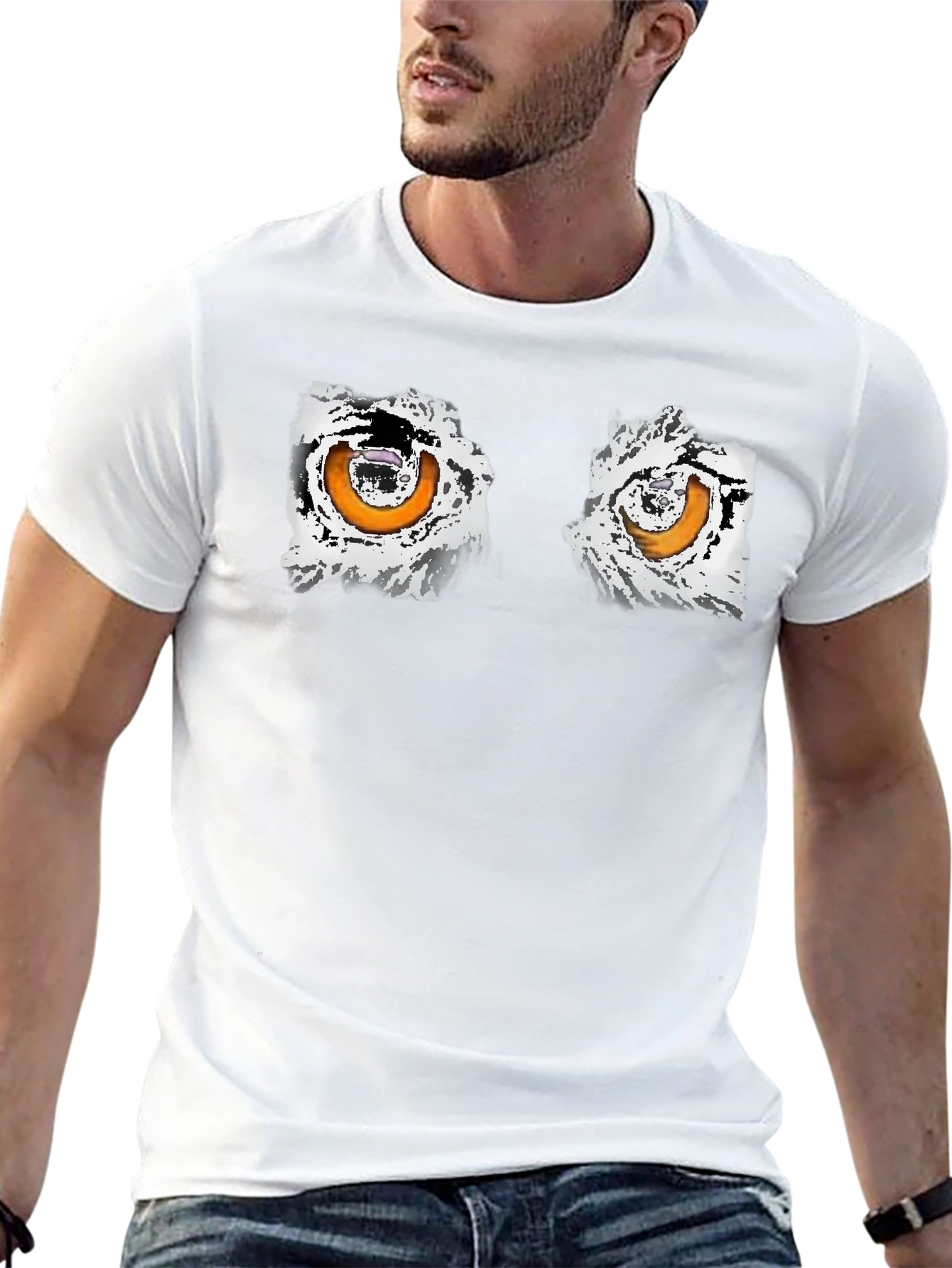 Eye-Catching Graphic Black T-Shirt