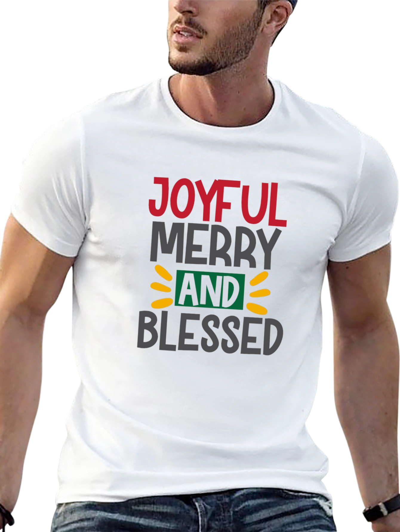 Joyful Merry Blessed Graphic Tee