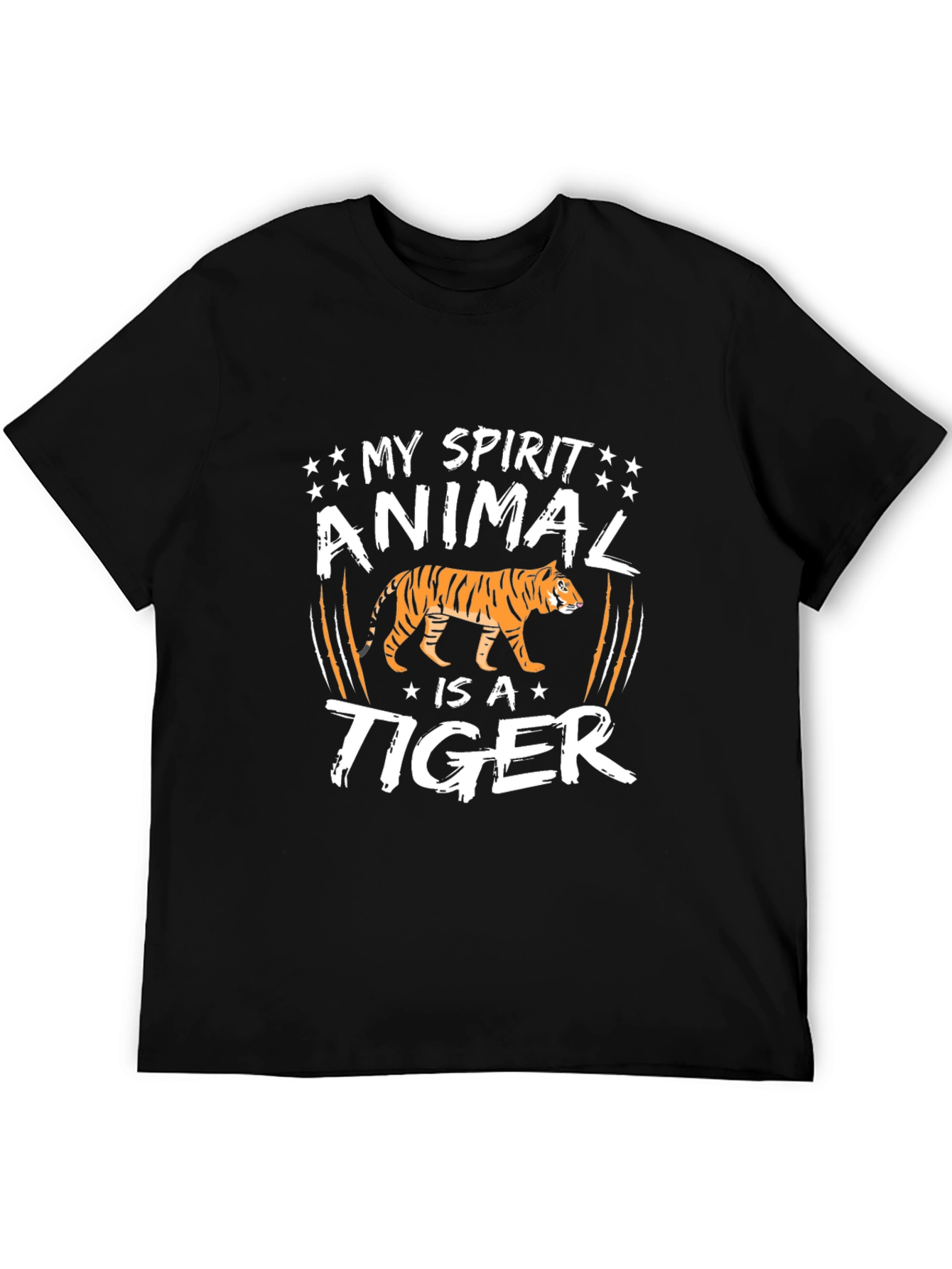 My Spirit Animal is a Tiger T-Shirt - Black