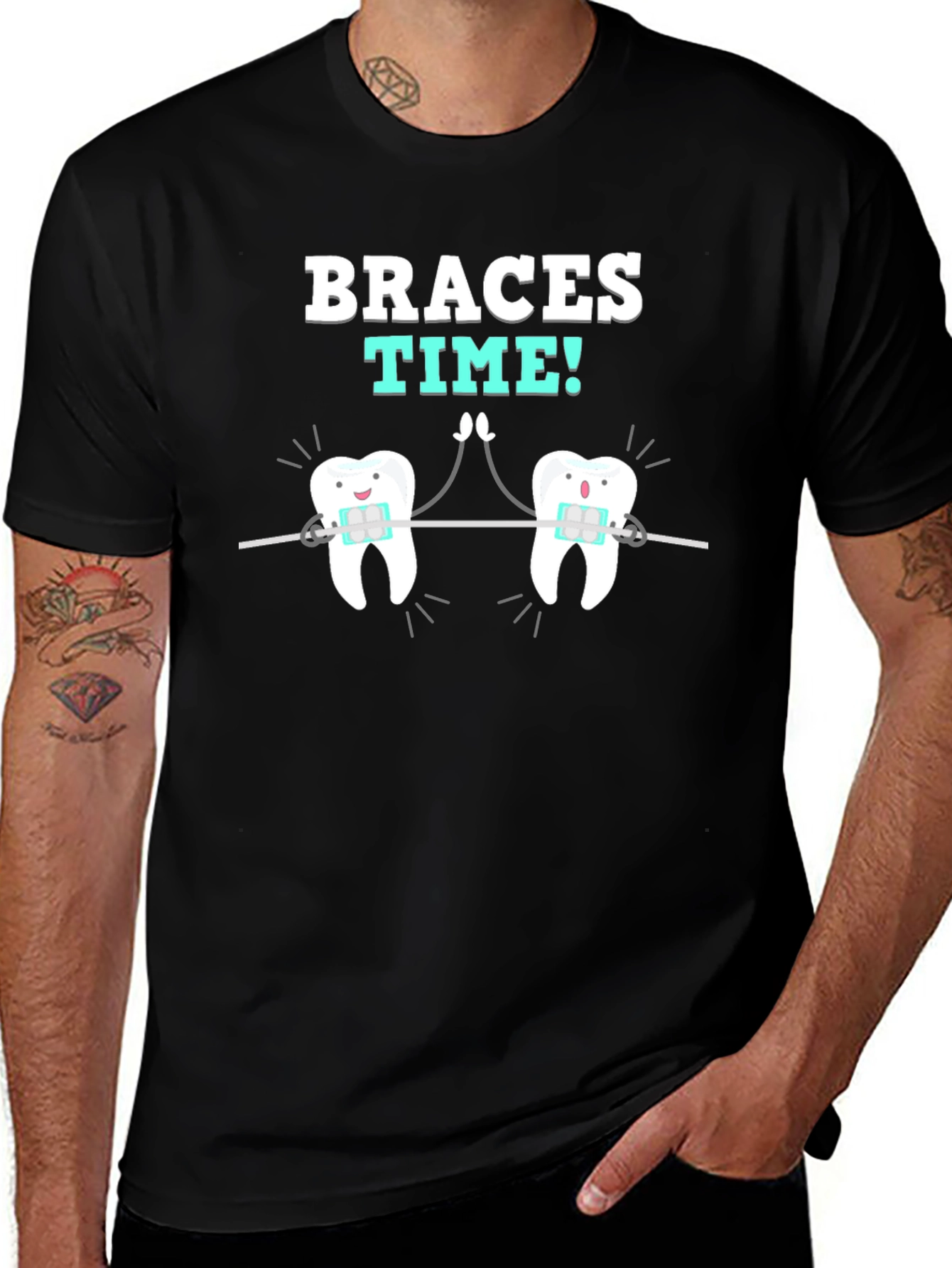 Braces Time T-Shirt - Dental Humor Tee