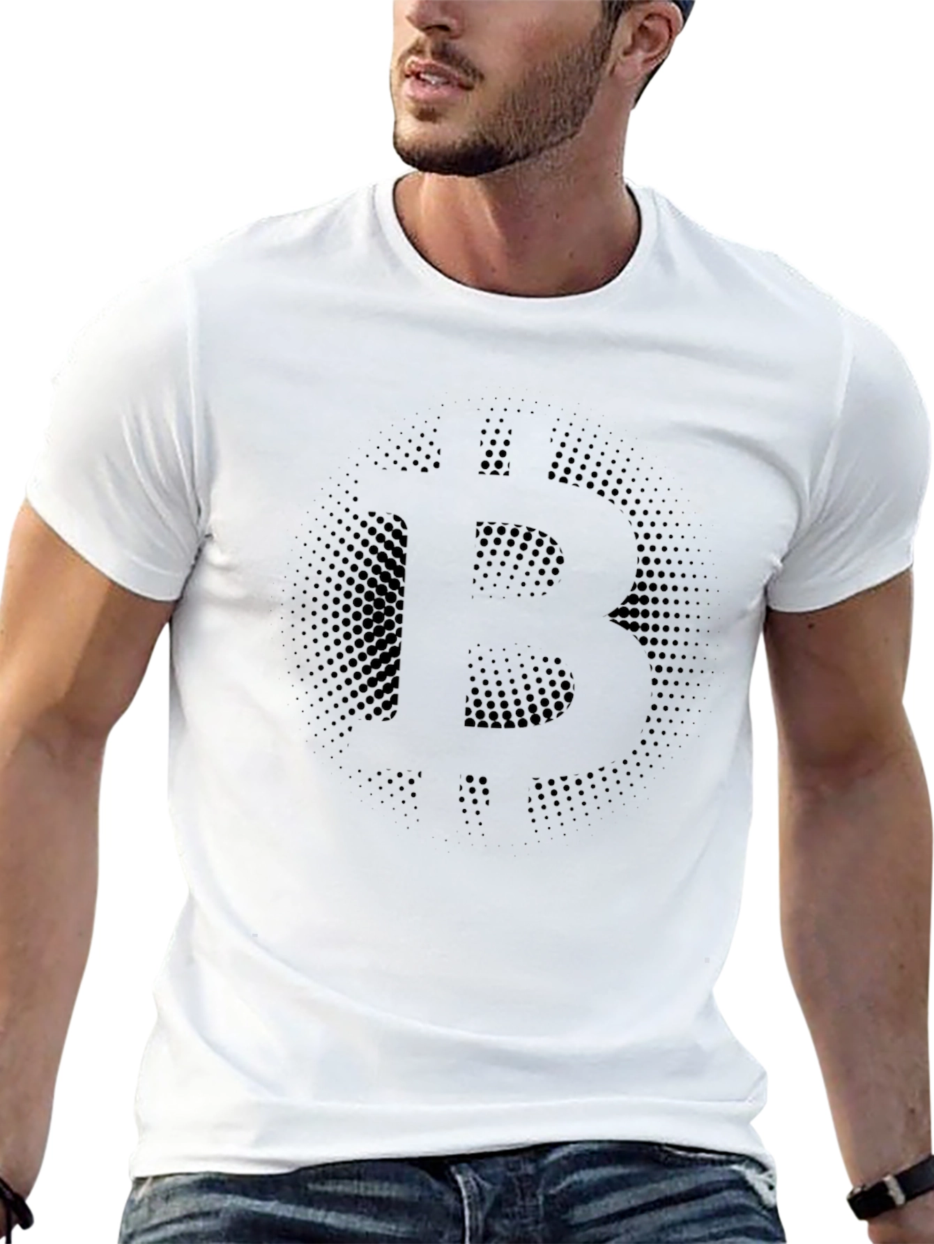 Bitcoin Logo Graphic Tee - Black Crypto T-Shirt