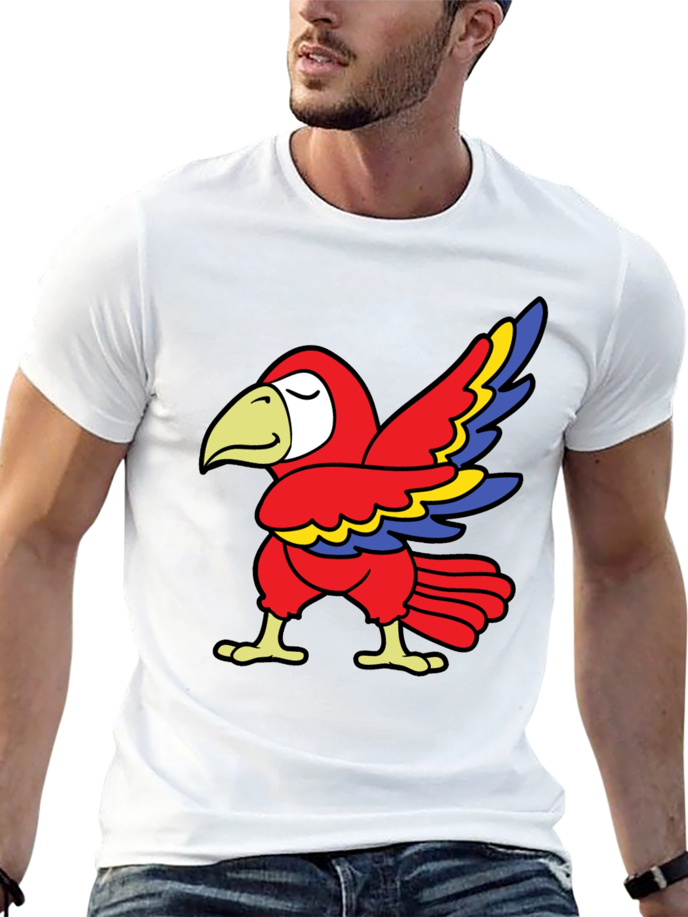 Parrot Graphic Tee - Fun & Quirky Design