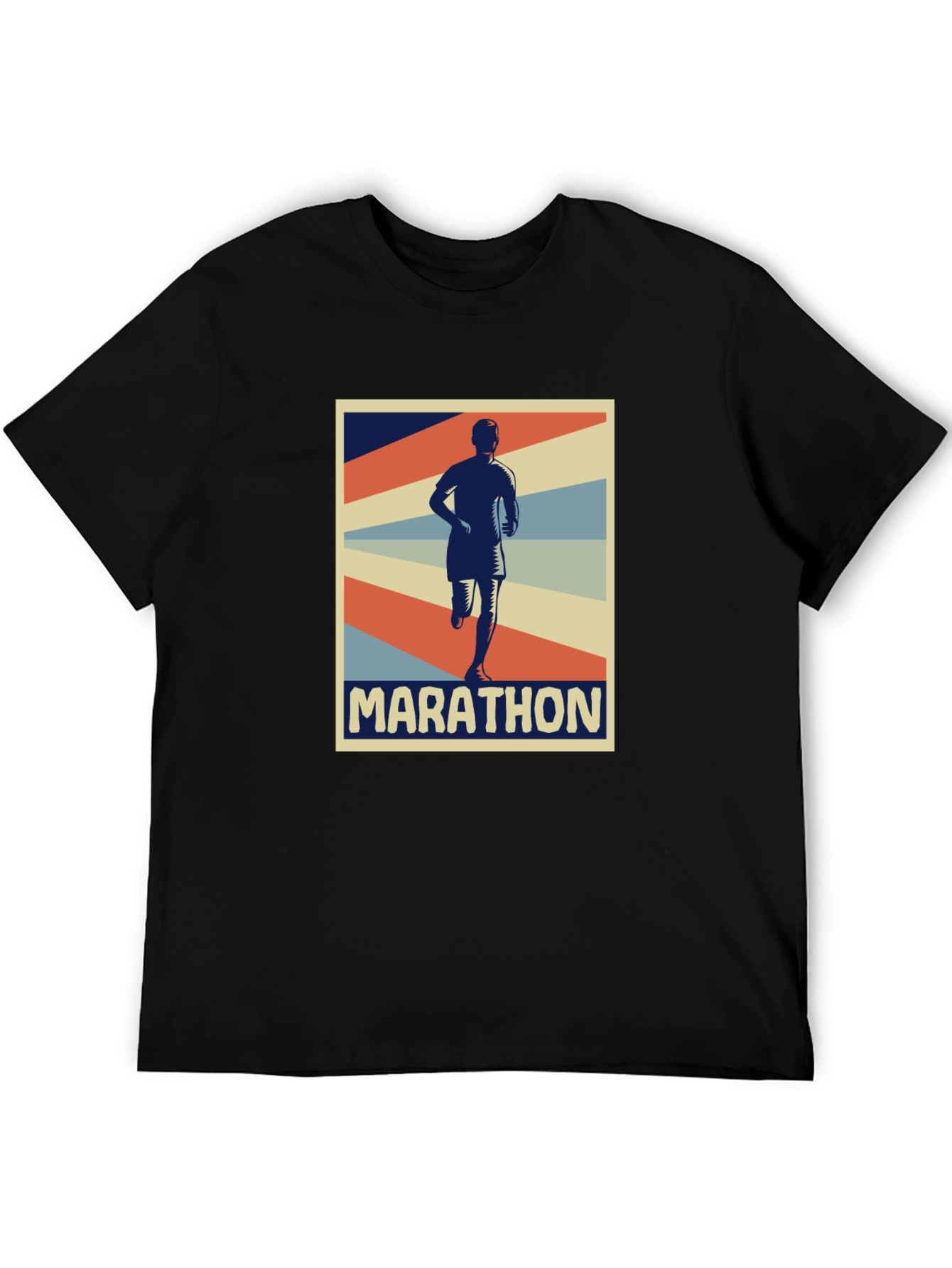 Marathon Runner Graphic Tee - Retro Style