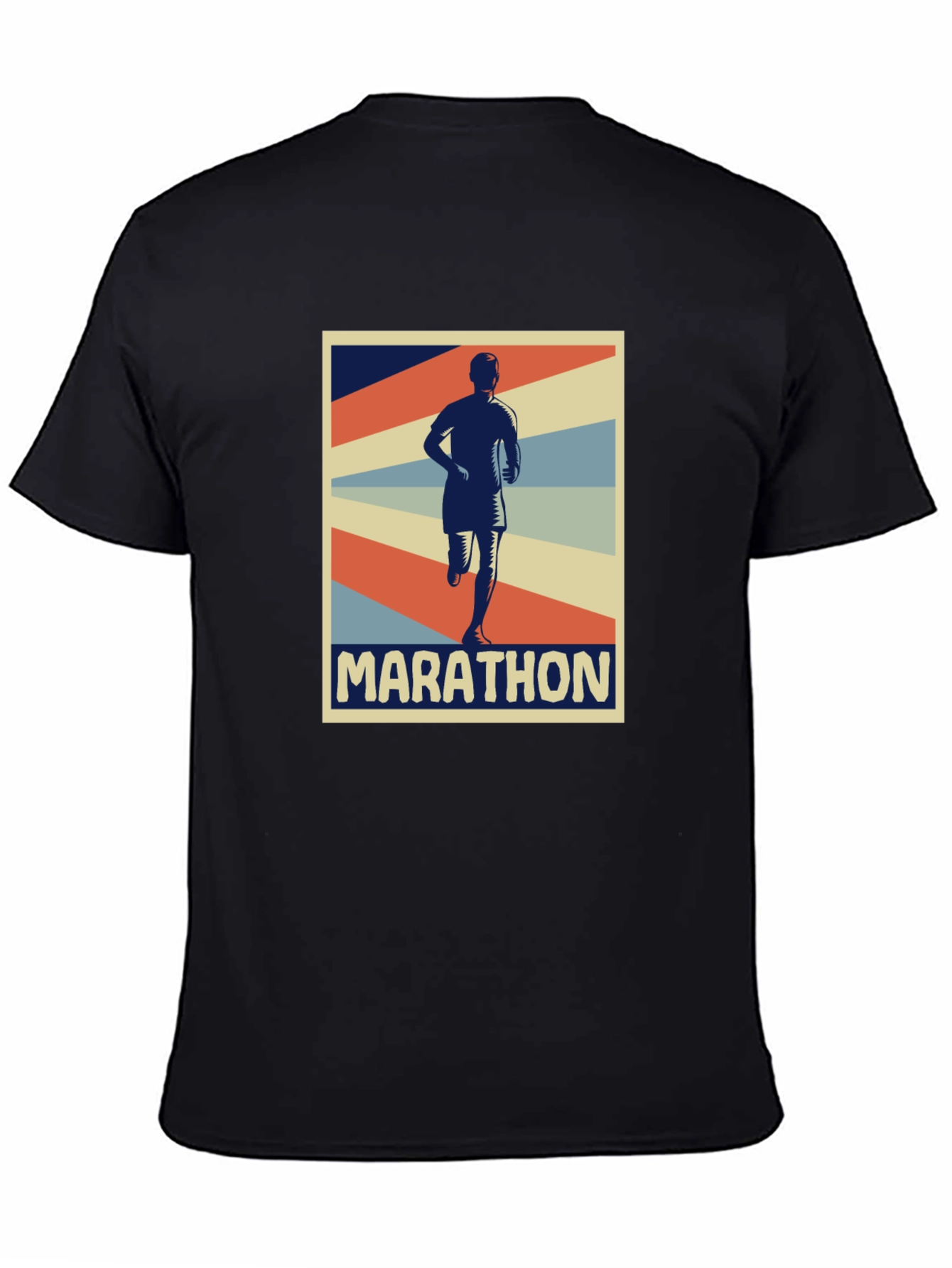 Marathon Runner Graphic Tee - Retro Style