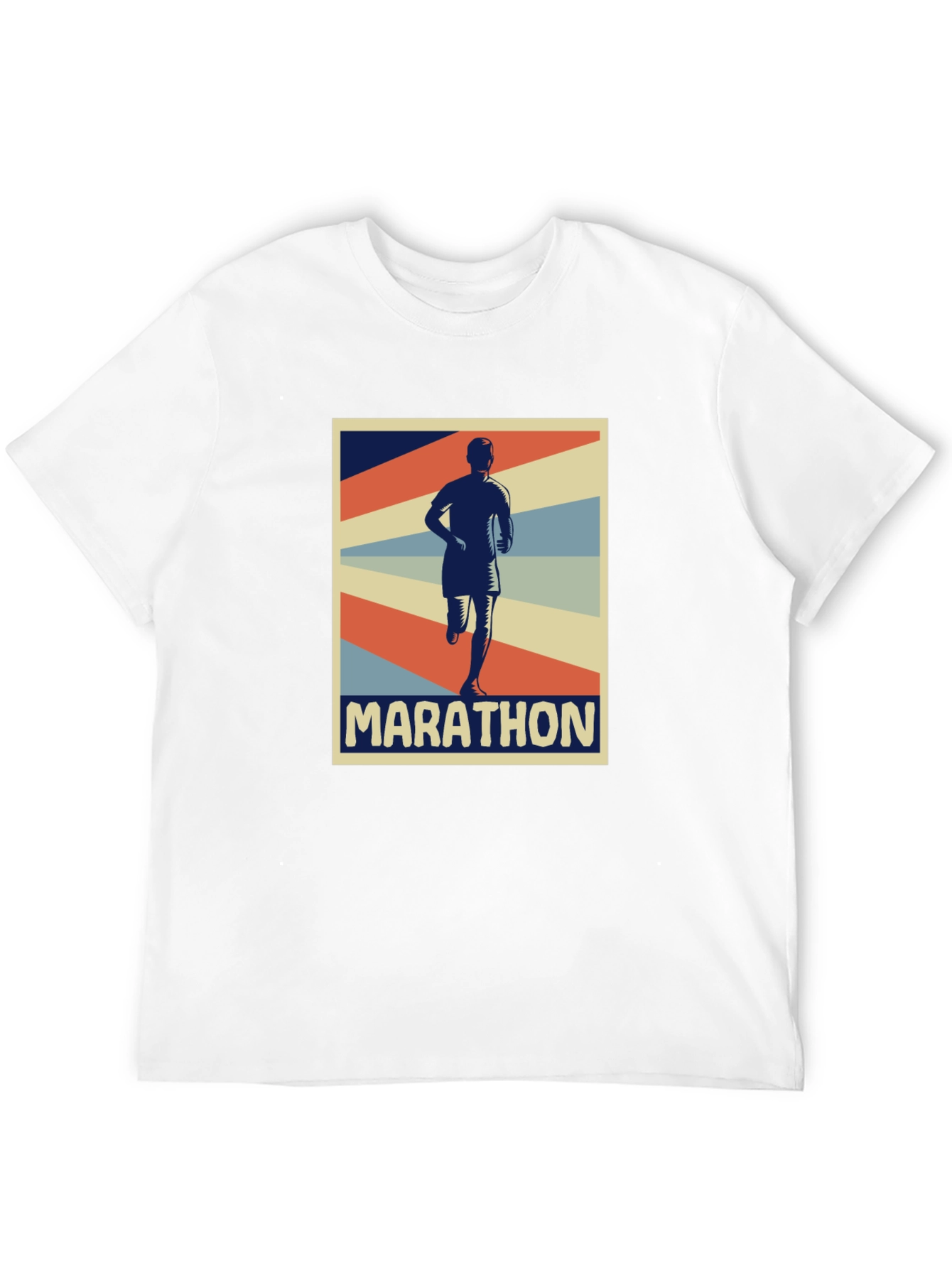 Marathon Runner Graphic Tee - Retro Style