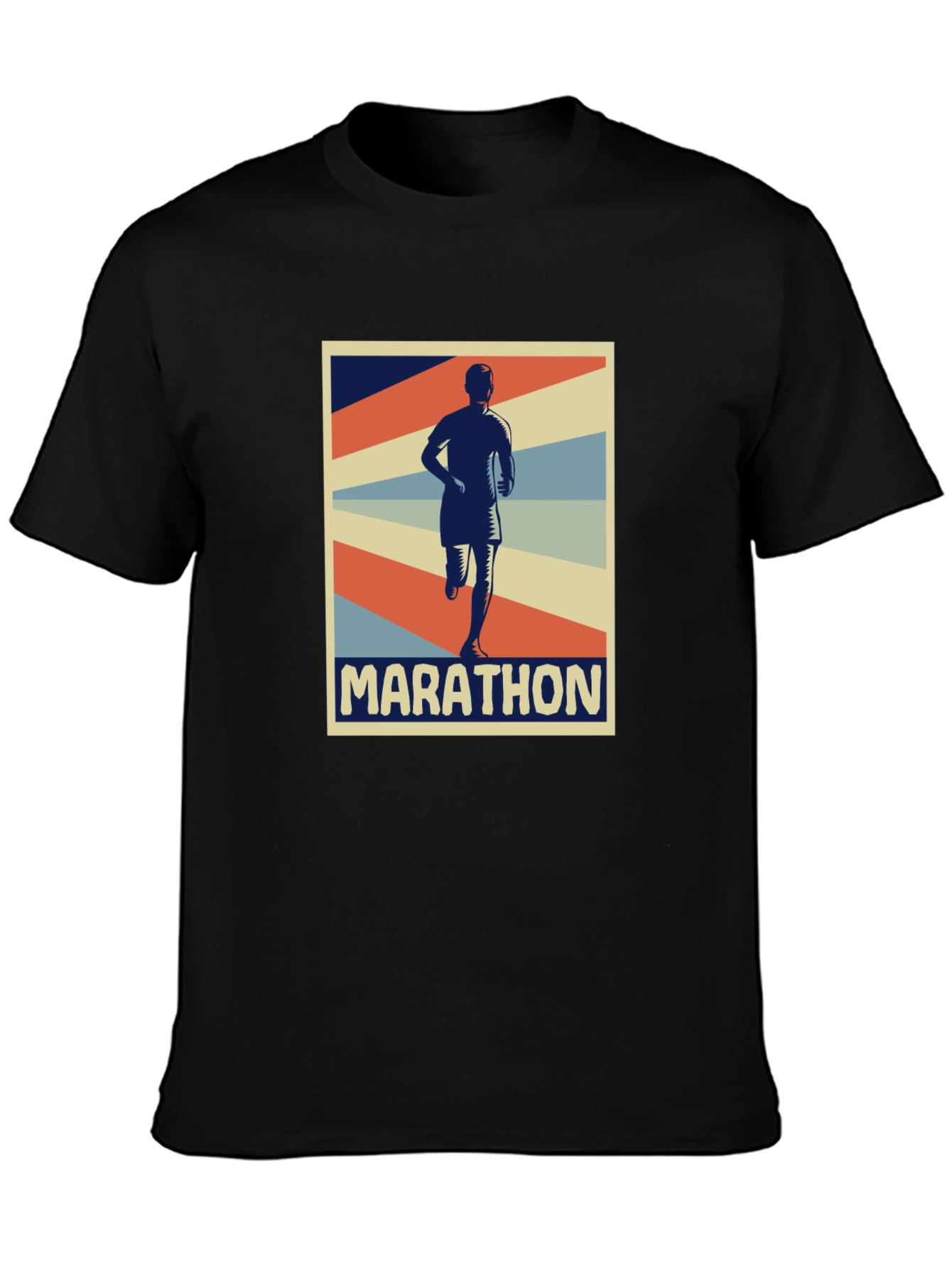Marathon Runner Graphic Tee - Retro Style
