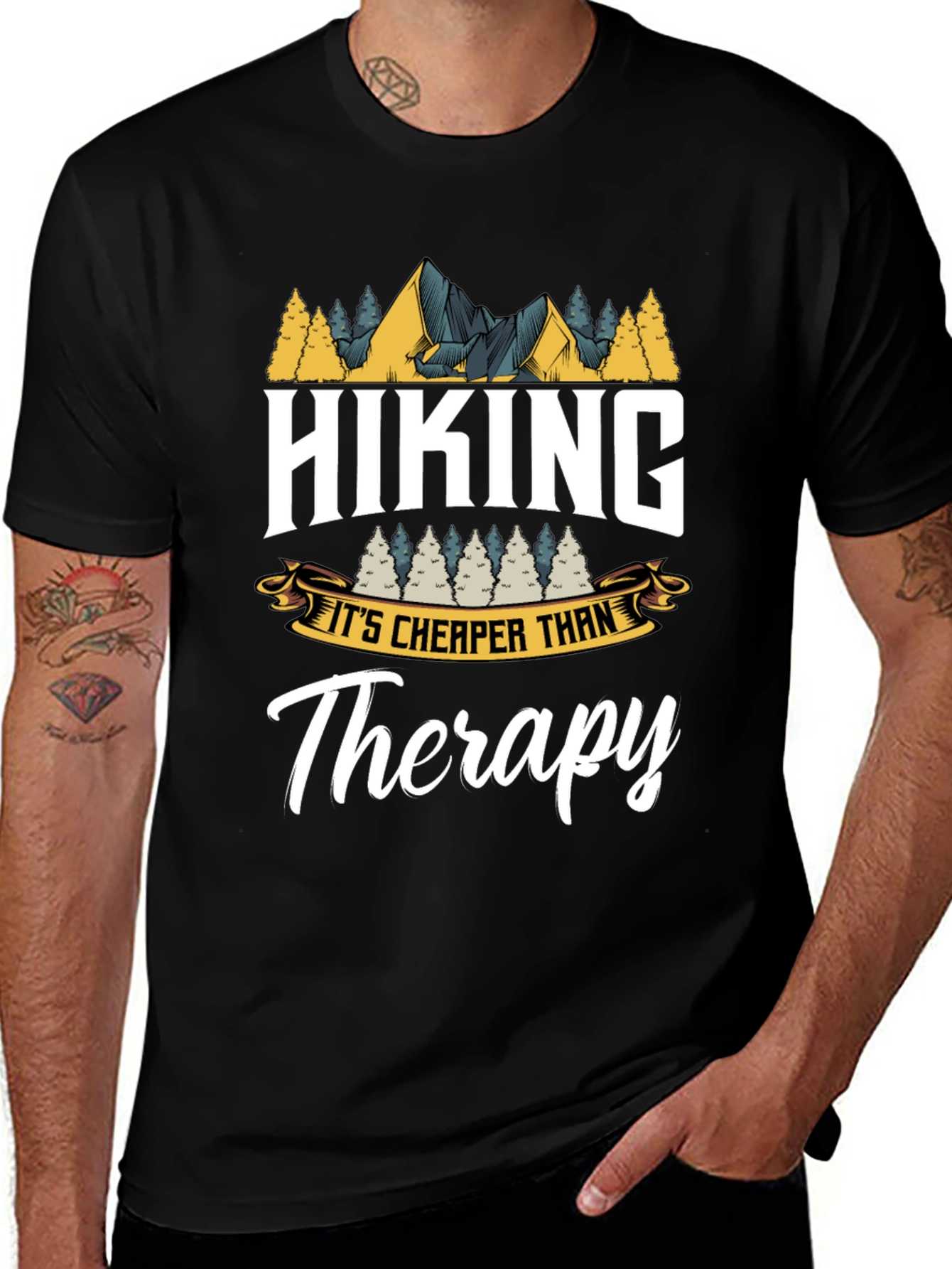 Hiking is Cheaper Than Therapy T-Shirt