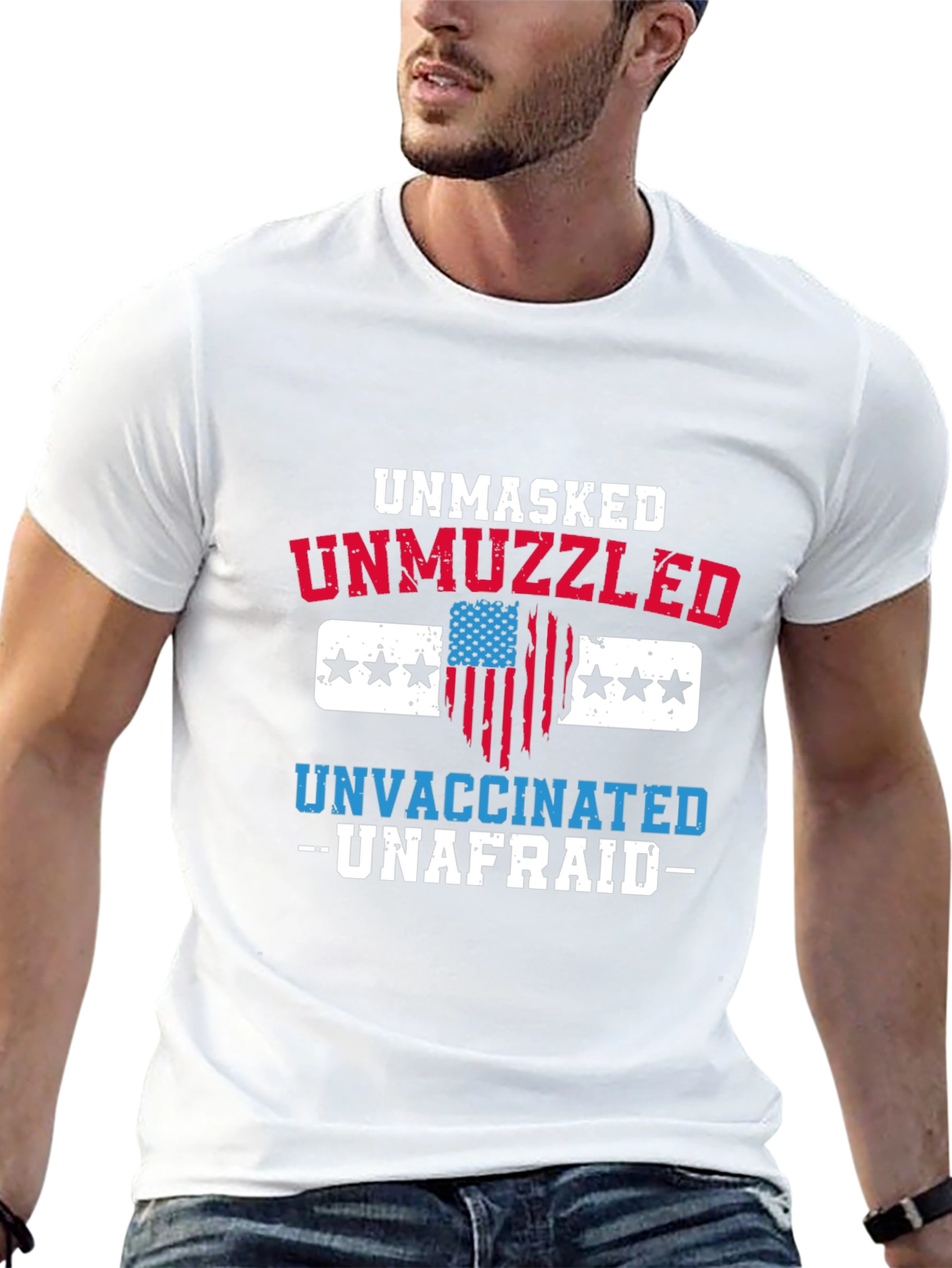 Unmasked Unmuzzled Unvaccinated T-Shirt