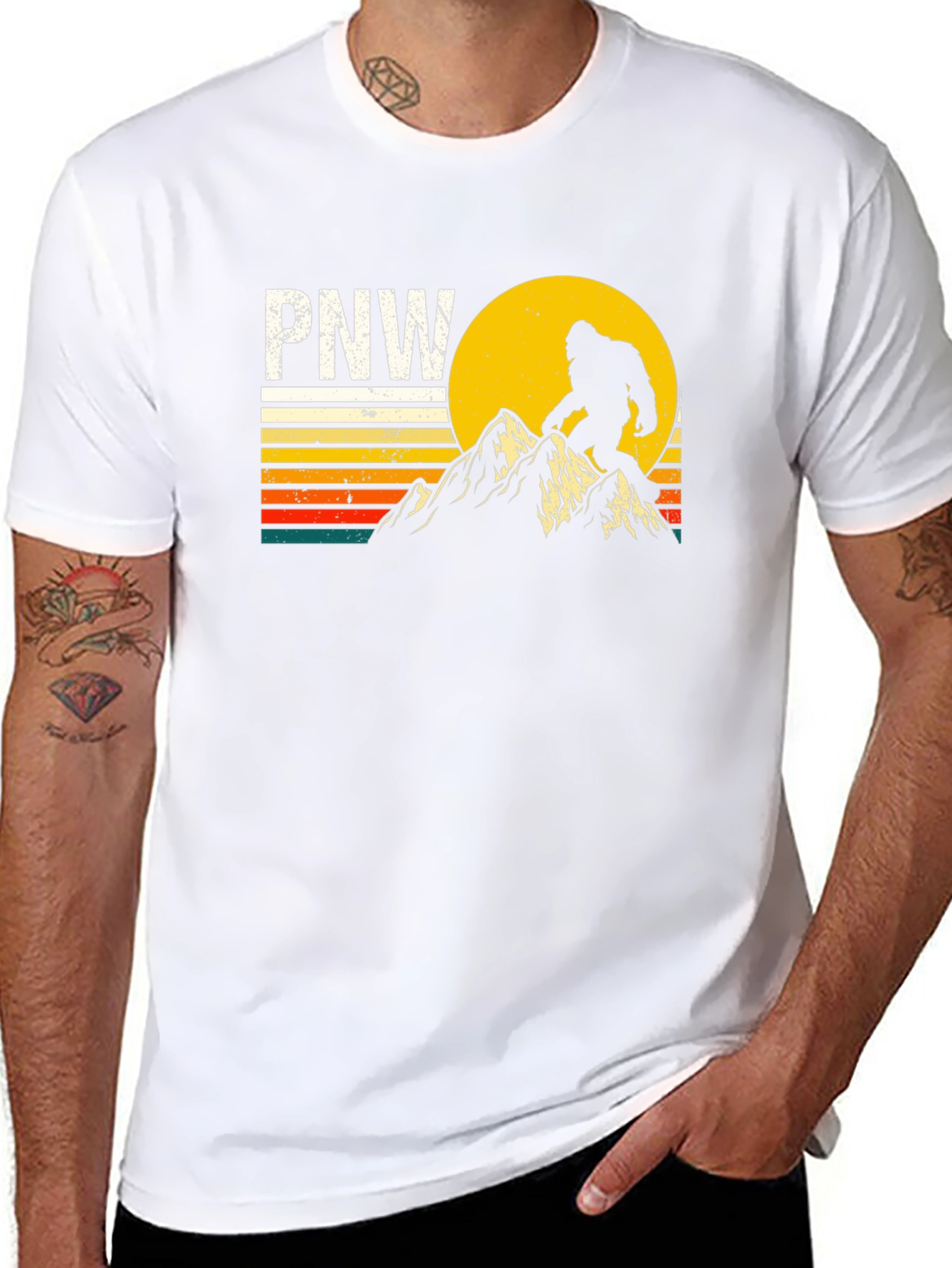 PNW Bigfoot T-Shirt - Pacific Northwest Adventure Tee