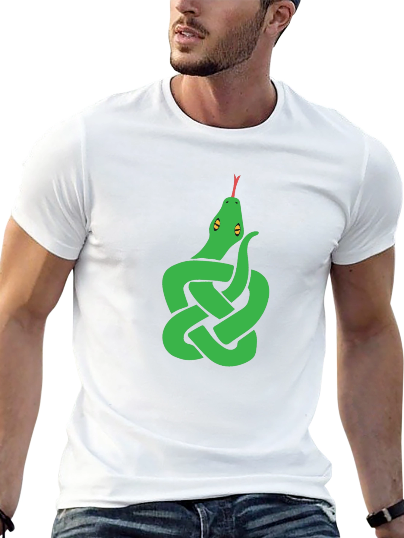 Knot Snake Graphic Tee - Black