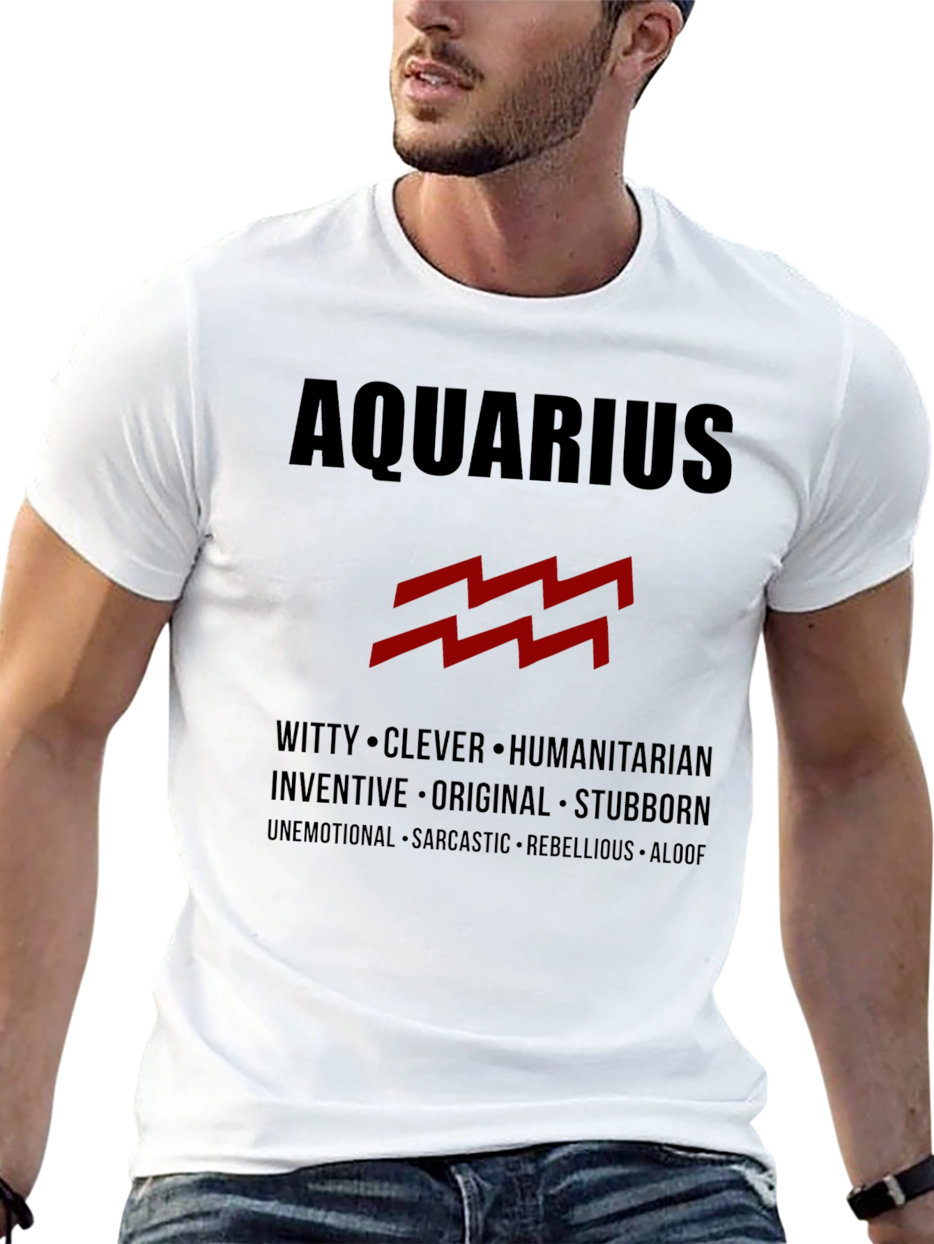 Aquarius Zodiac T-Shirt - Stylish Astrology Tee