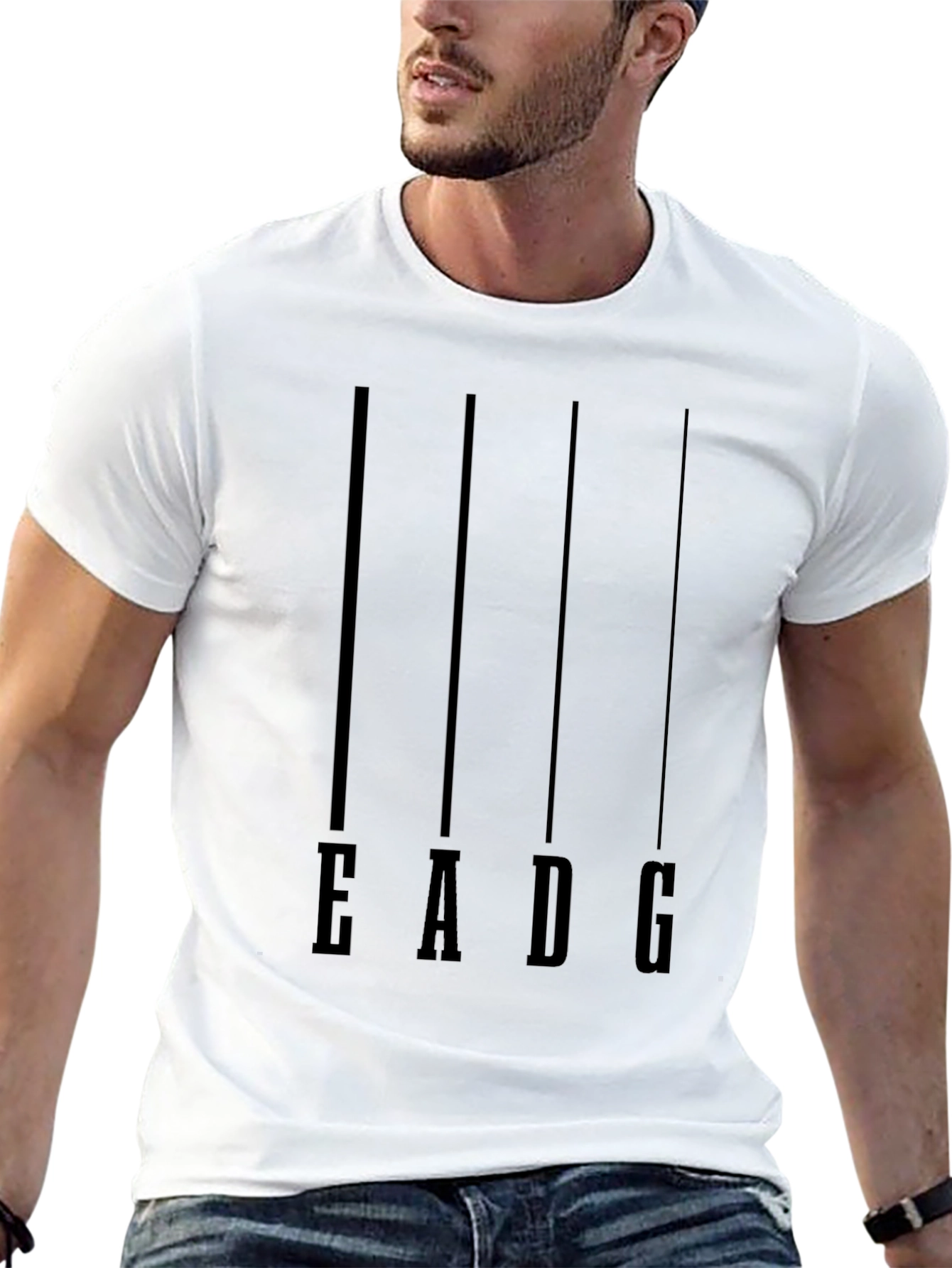 EADG Bass Guitar Tuning Black T-Shirt