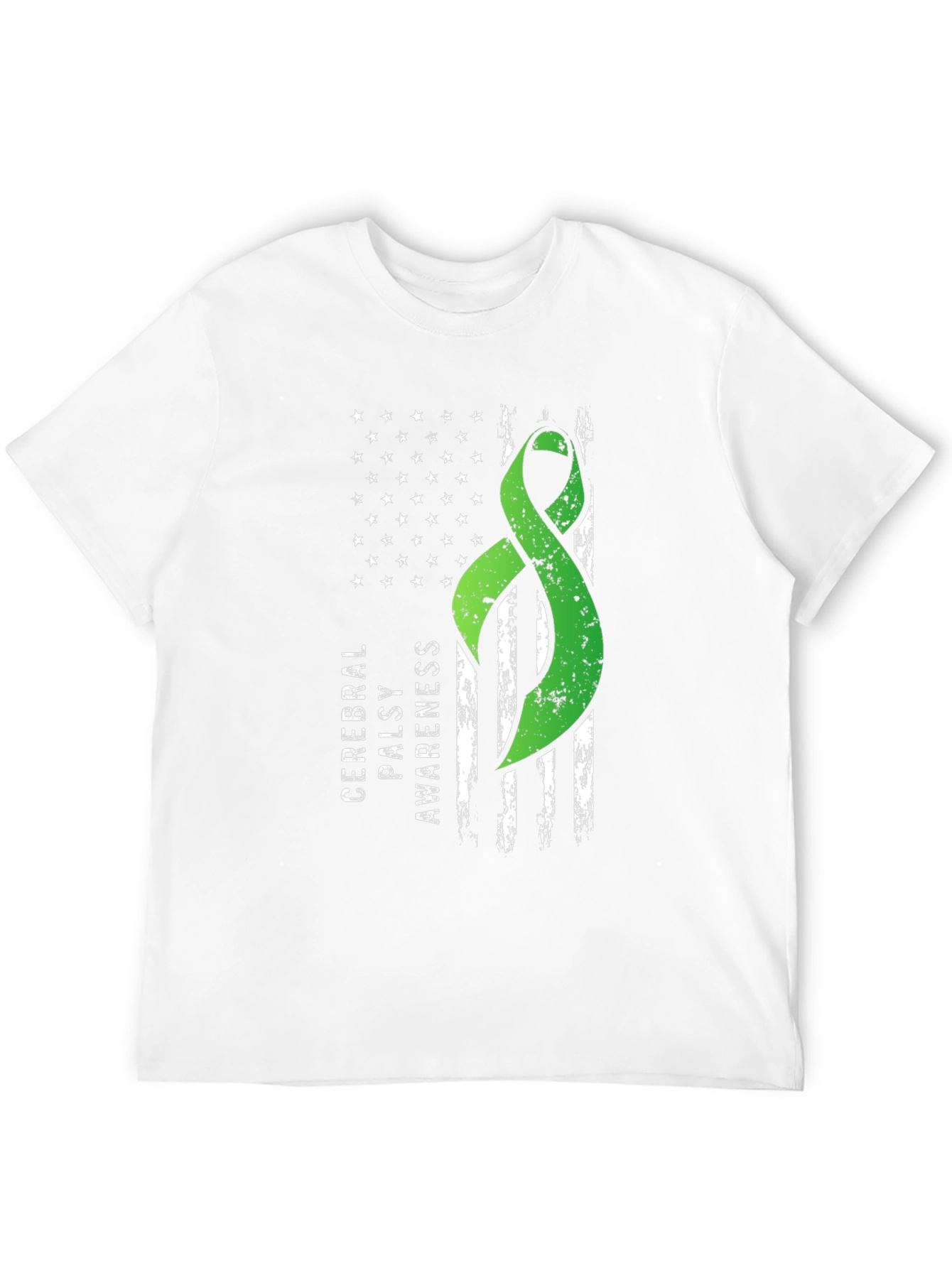 Cerebral Palsy Awareness Ribbon Flag Graphic Tee