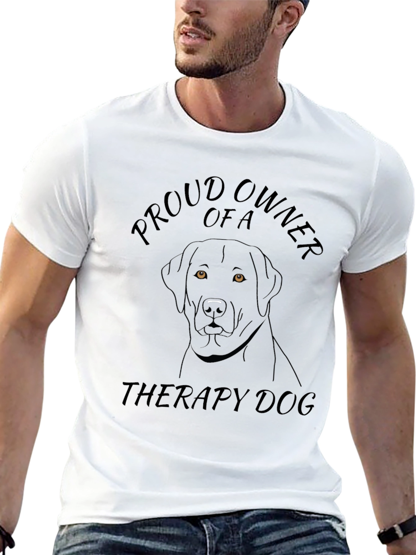 Proud Therapy Dog Owner Graphic T-Shirt