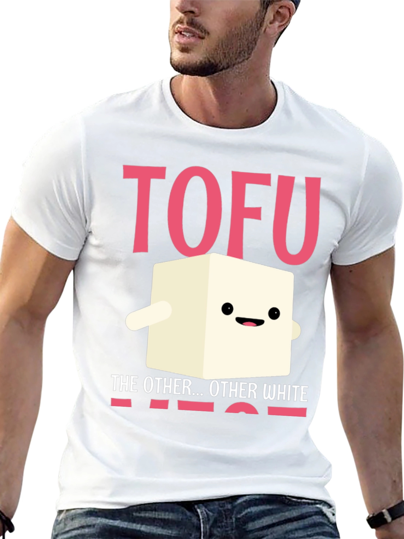 Tofu The Other White Meat Novelty Graphic T-Shirt
