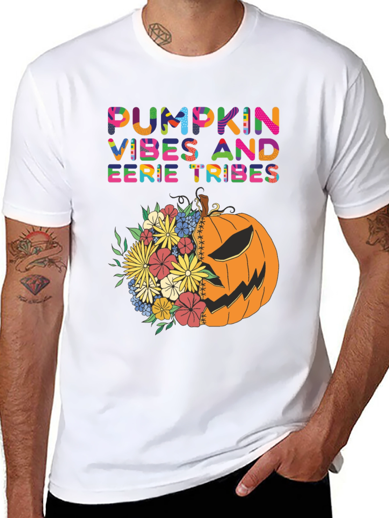 Pumpkin Vibes Halloween T-Shirt