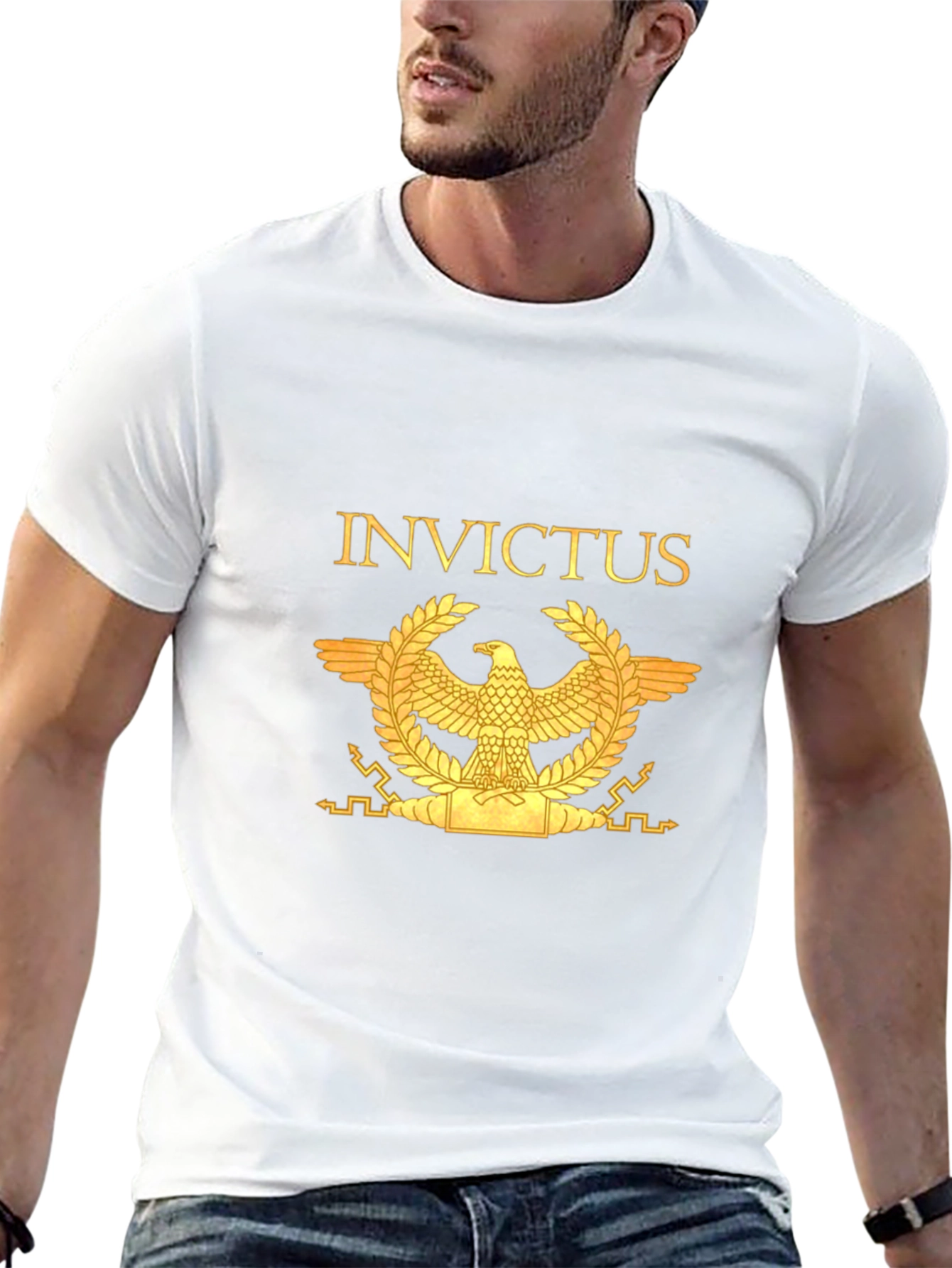Invictus Eagle Graphic T-Shirt - Black
