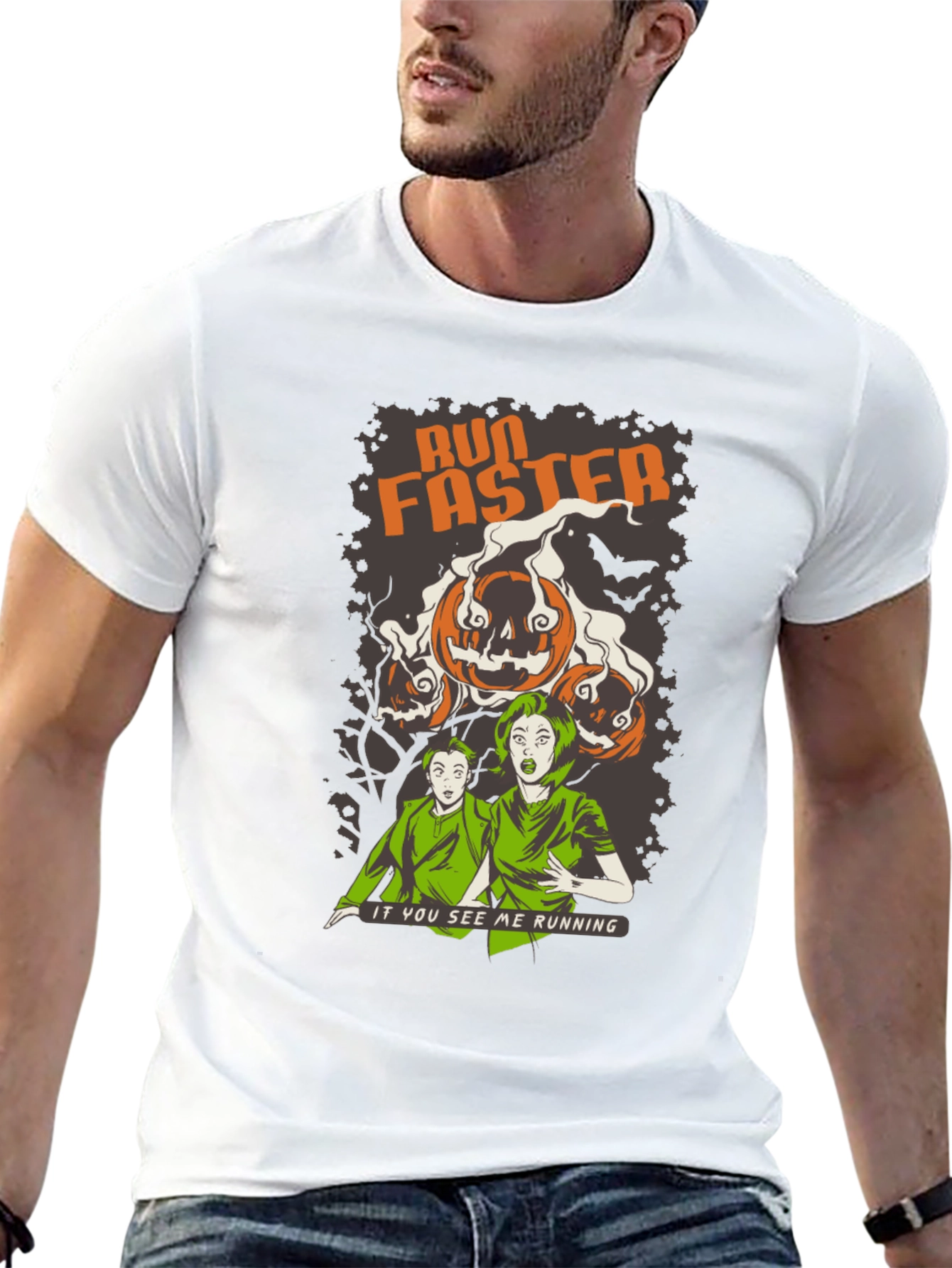 Run Faster Halloween T-Shirt - Spooky Season
