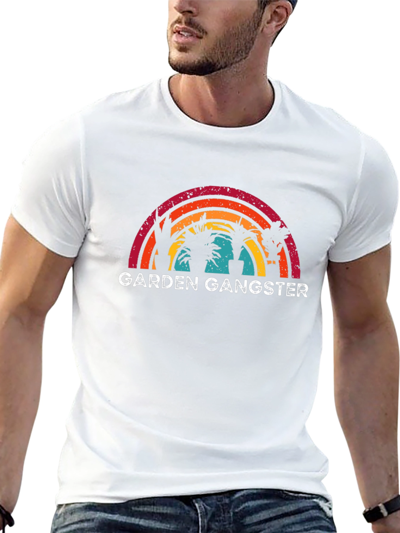 Garden Gangster Black Graphic T-Shirt
