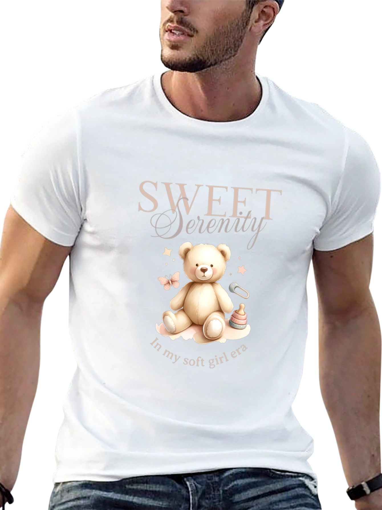 Sweet Serenity Bear T-Shirt - Soft Girl Era