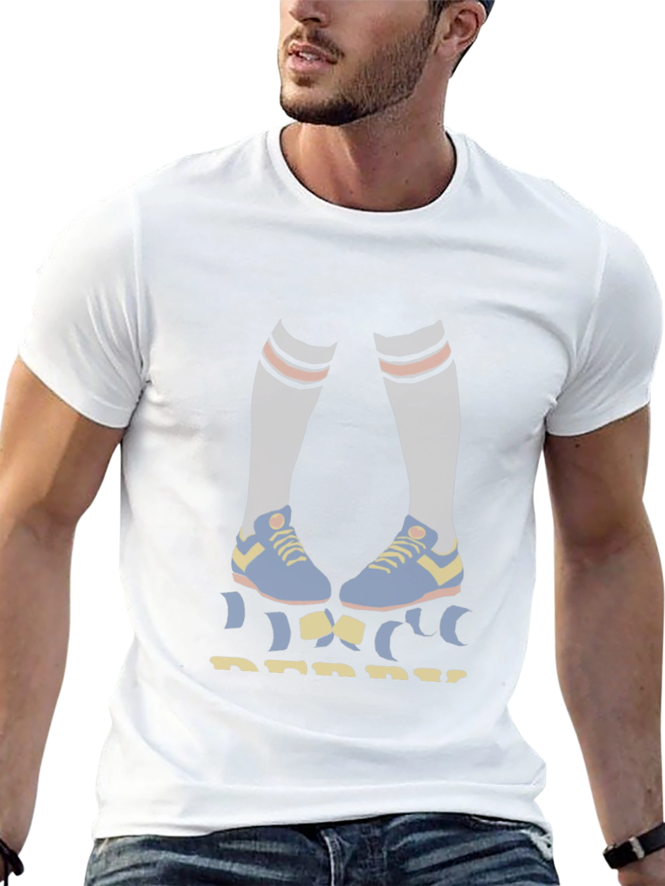 Retro Runner Graphic Tee - Athletic Style