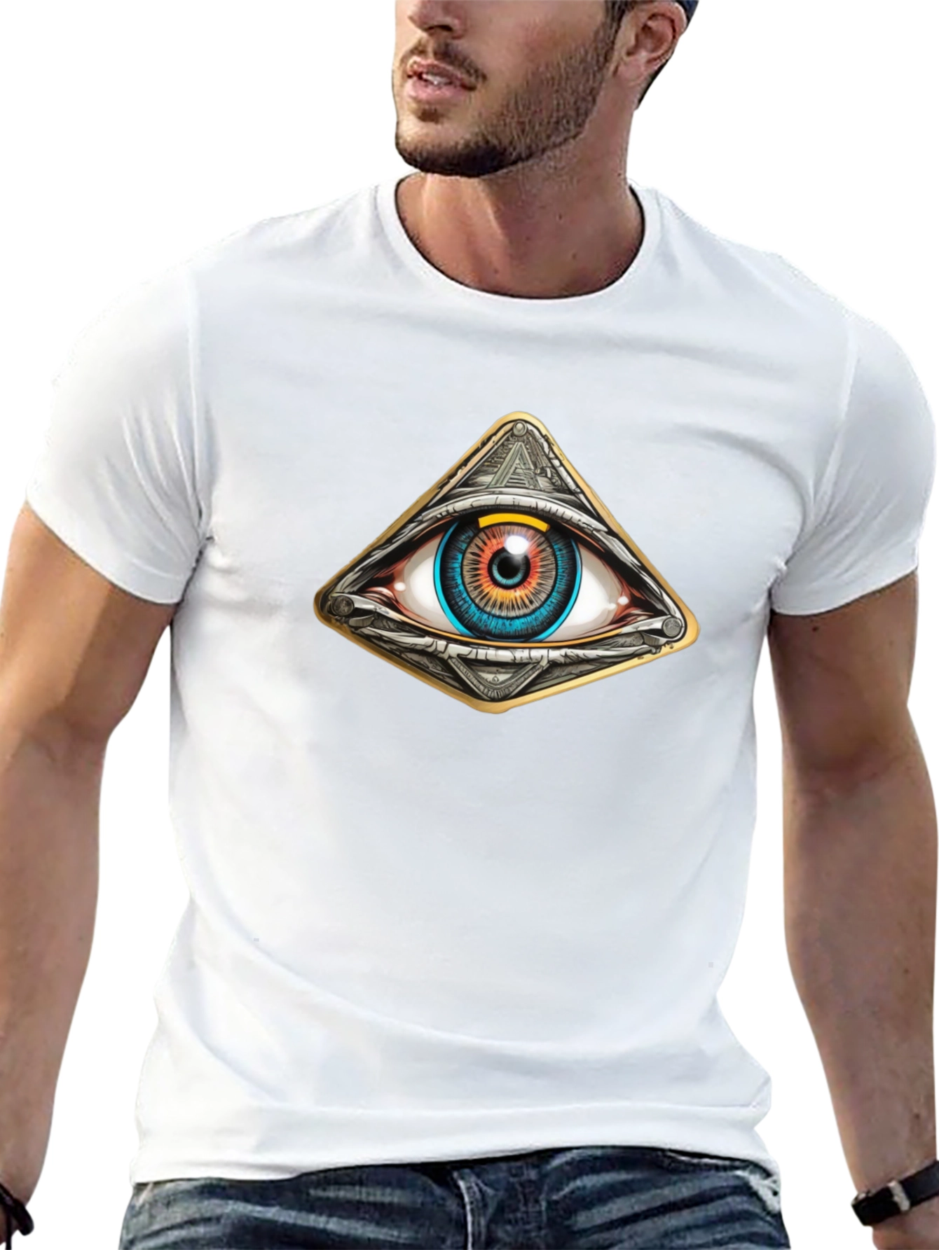 All Seeing Eye Pyramid Graphic Tee