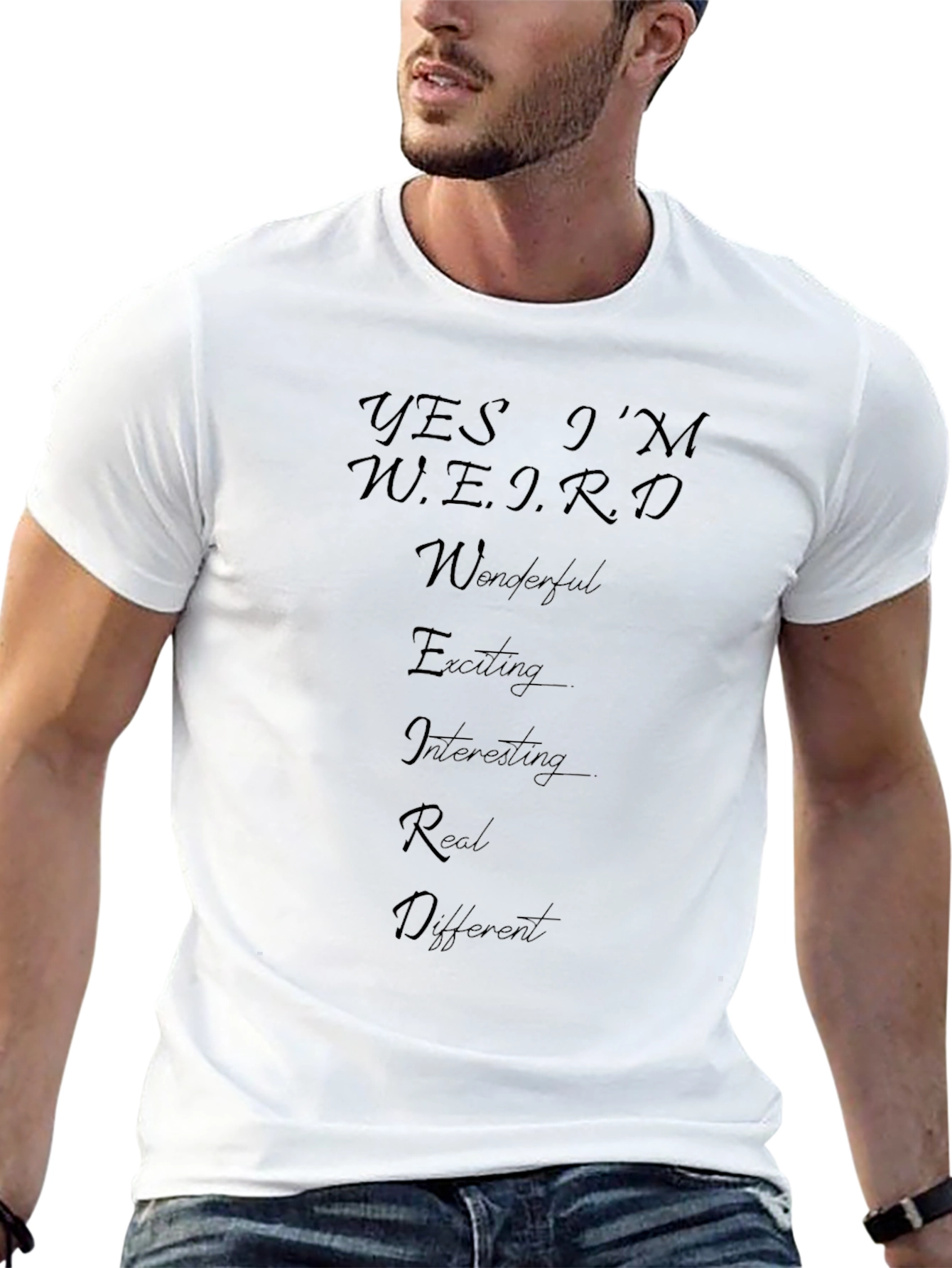 Yes Im Weird T-Shirt - Comfortable Cotton Blend